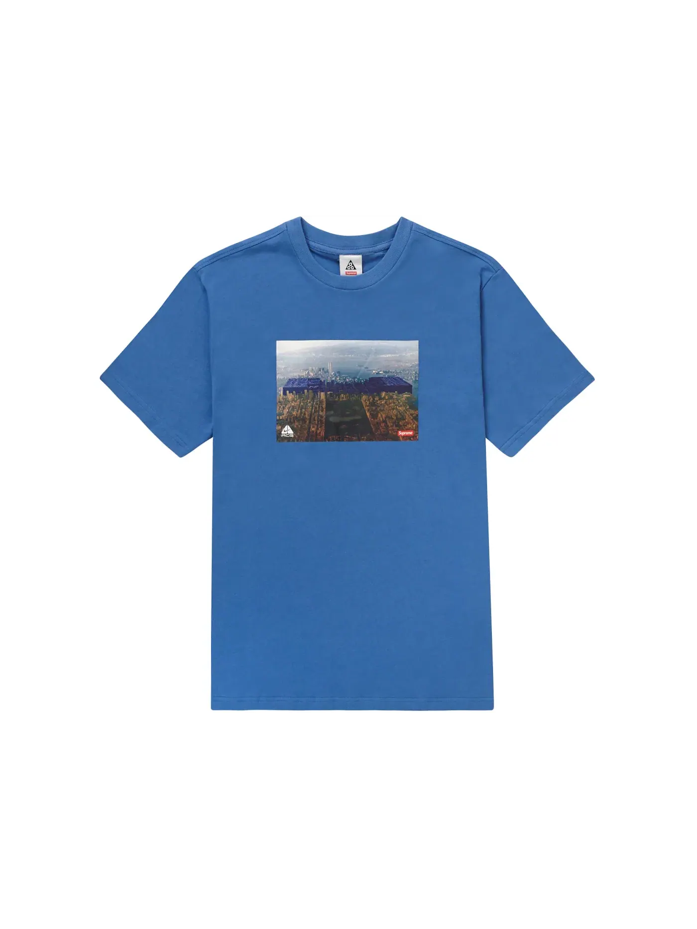 Мужская футболка с принтом Supreme Nike ACG Grid Tee — изображение 1 из 1, синий