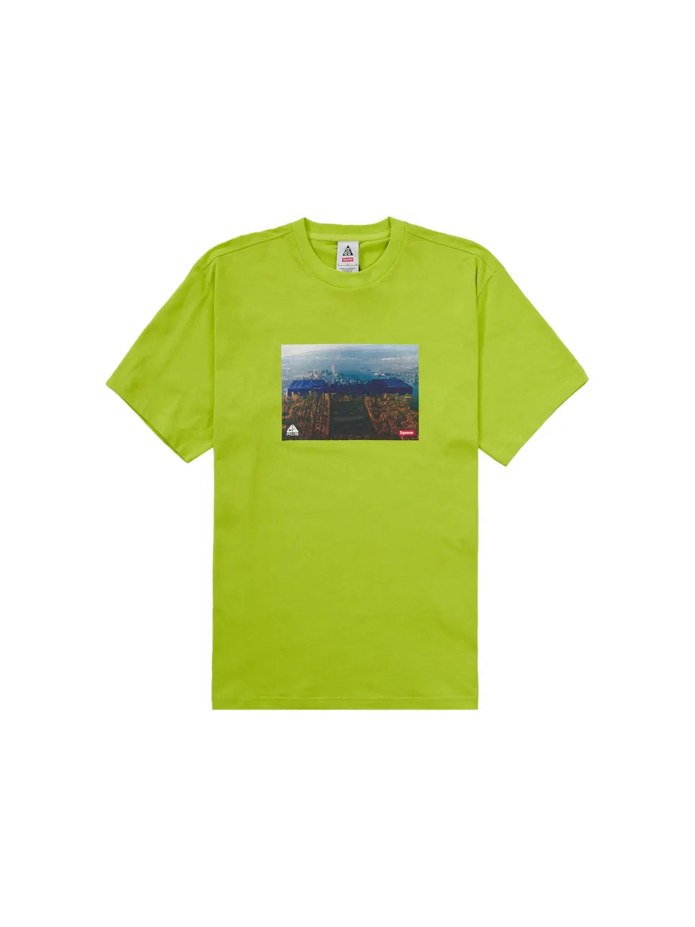 Мужская футболка с принтом Supreme Nike ACG Grid Tee — изображение 1 из 1, зеленый