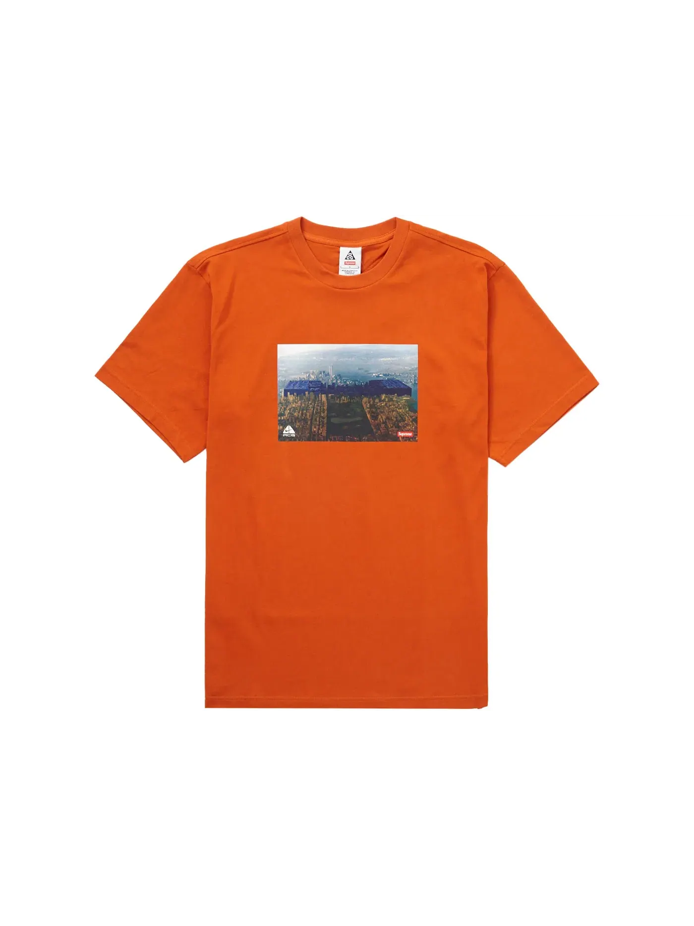 Мужская футболка с коротким рукавом Supreme Nike ACG Grid Tee — изображение 1 из 1, оранжевый
