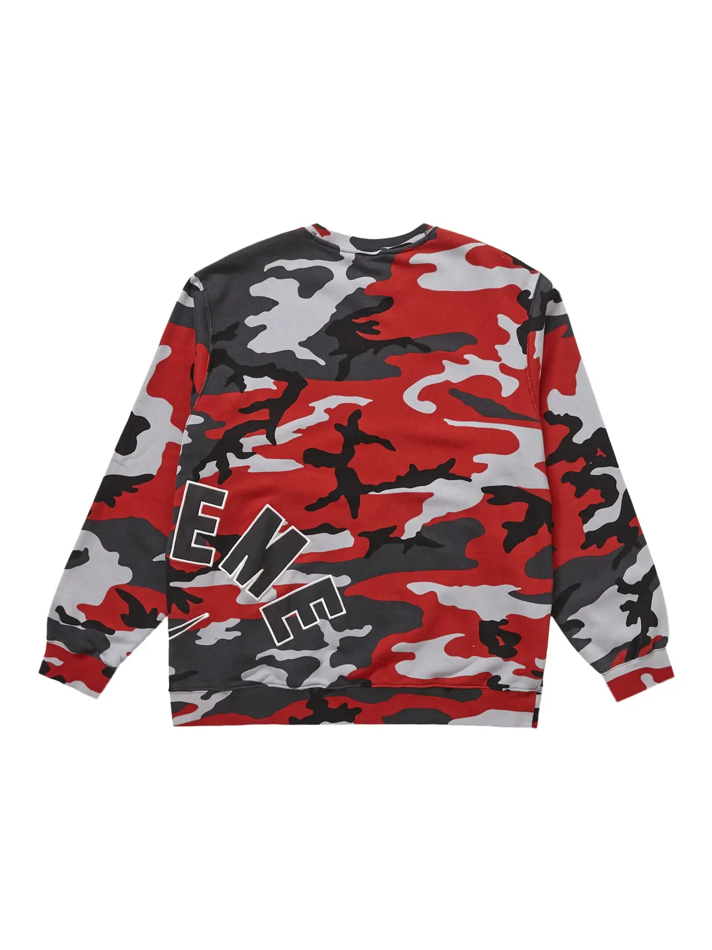 Мужской свитшот с принтом Supreme Nike Arc Crewneck Red Camo — изображение 2 из 2, красный
