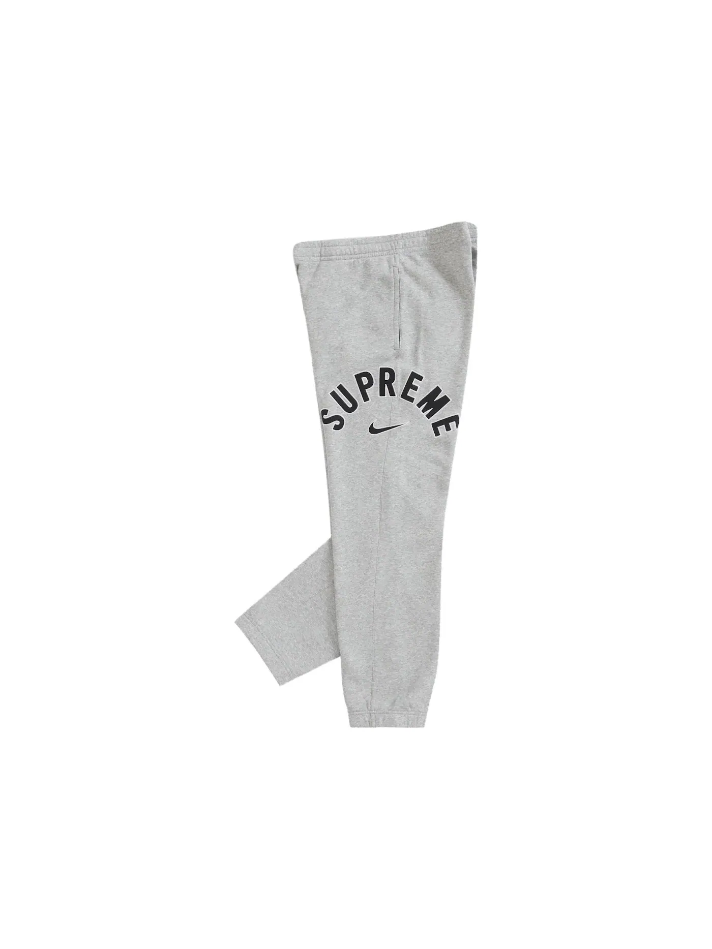 Мужские штаны из флиса с логотипом Supreme Nike Arc Heather Grey — изображение 2 из 2