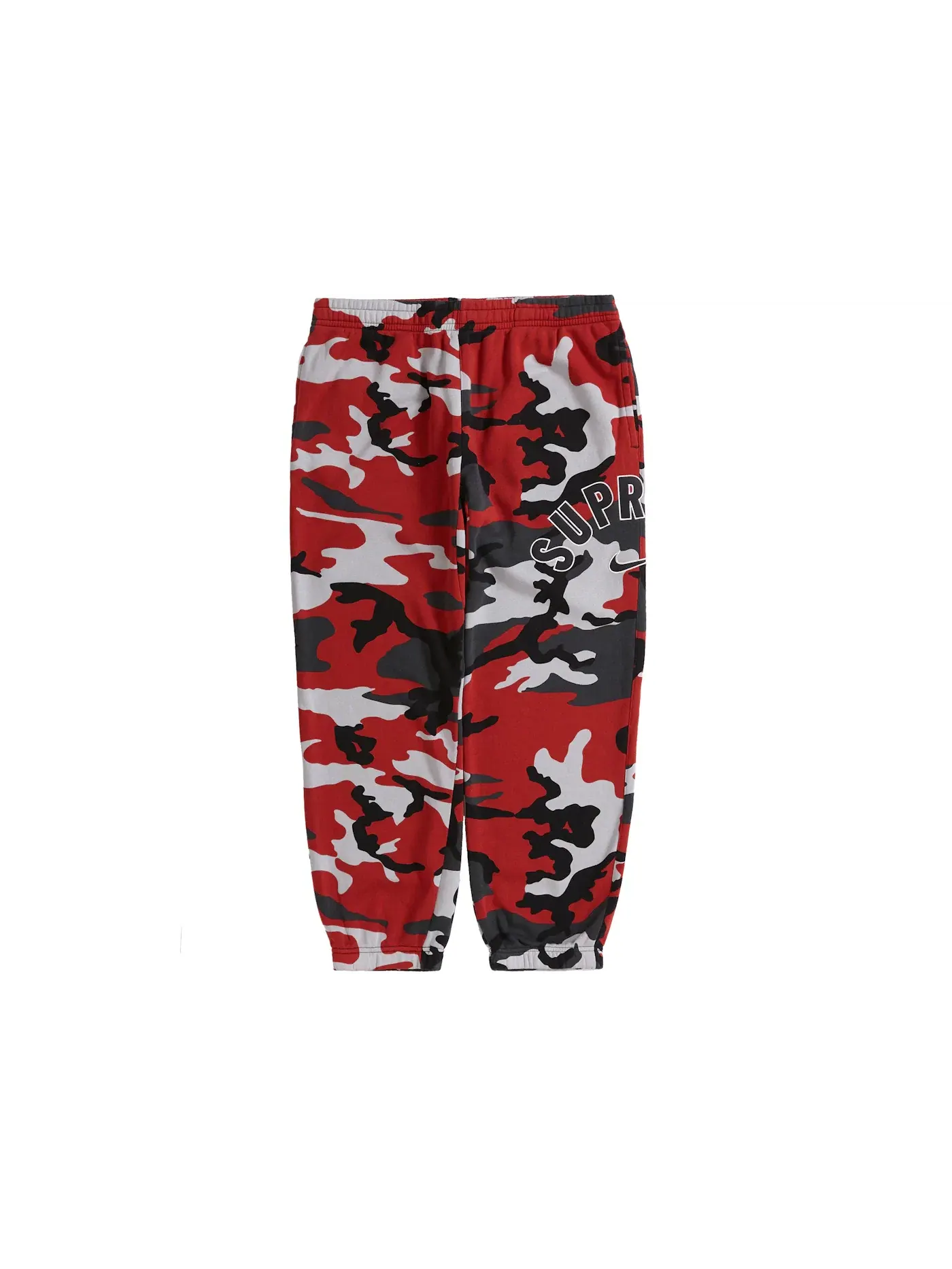 Мужские спортивные штаны с принтом Supreme Nike Arc Sweatpant — изображение 1 из 3, красный