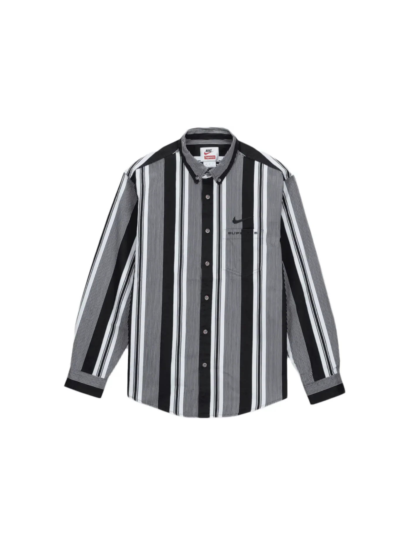 Мужская рубашка в полоску Shirt Supreme — изображение 1 из 1, черный