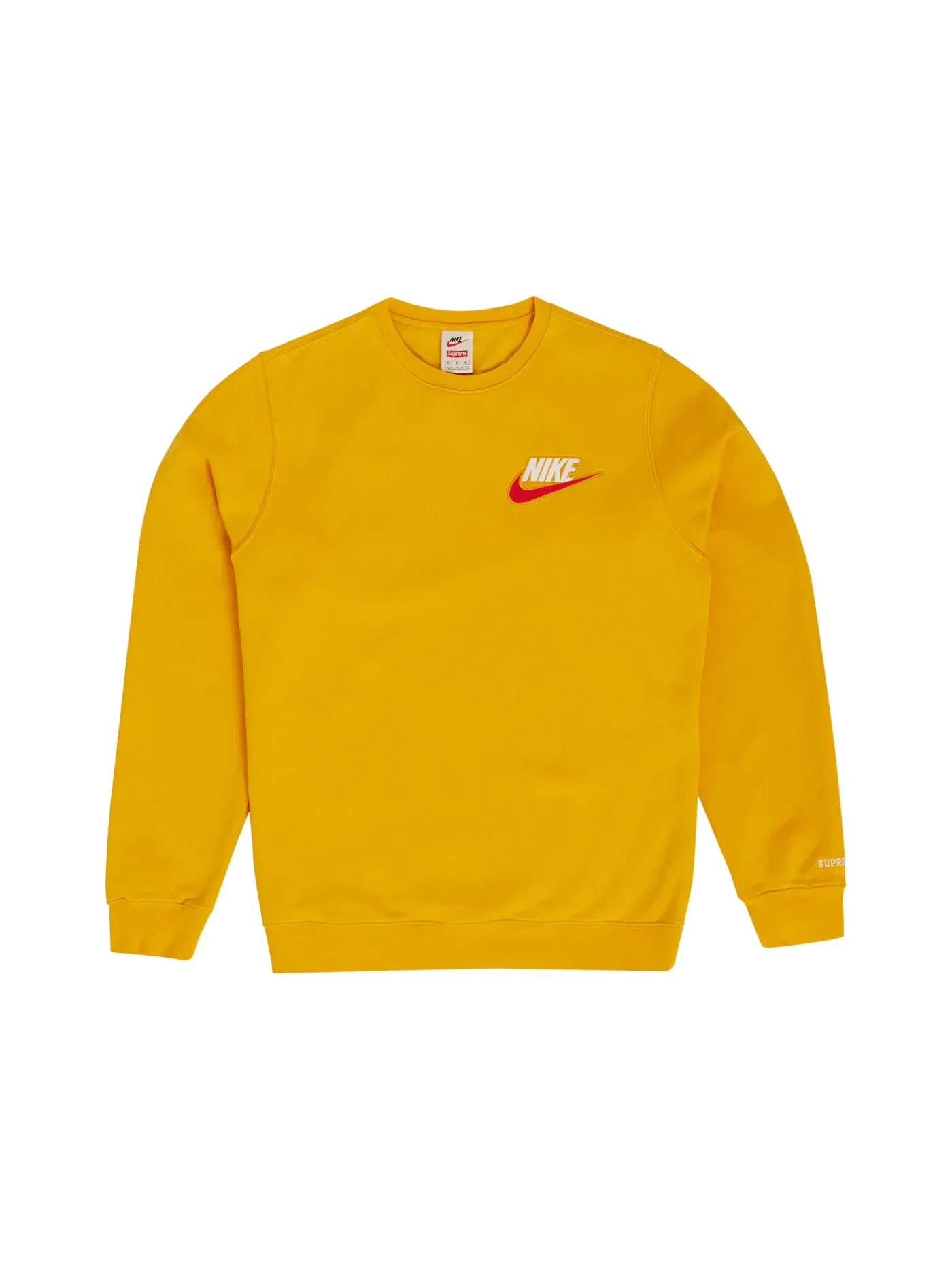 Мужской свитшот с принтом Supreme Nike Crewneck — изображение 1 из 1, желтый