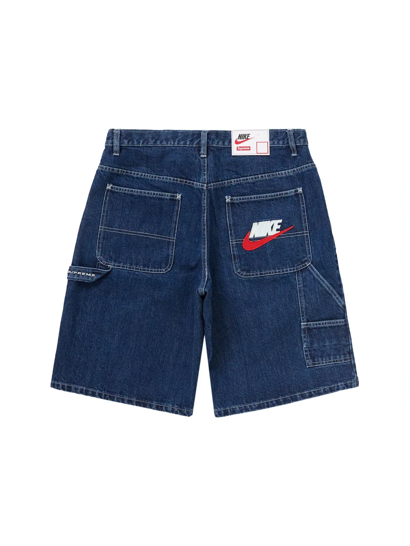 Мужские джинсовые шорты с принтом Supreme Nike Short — изображение 1 из 3, синий