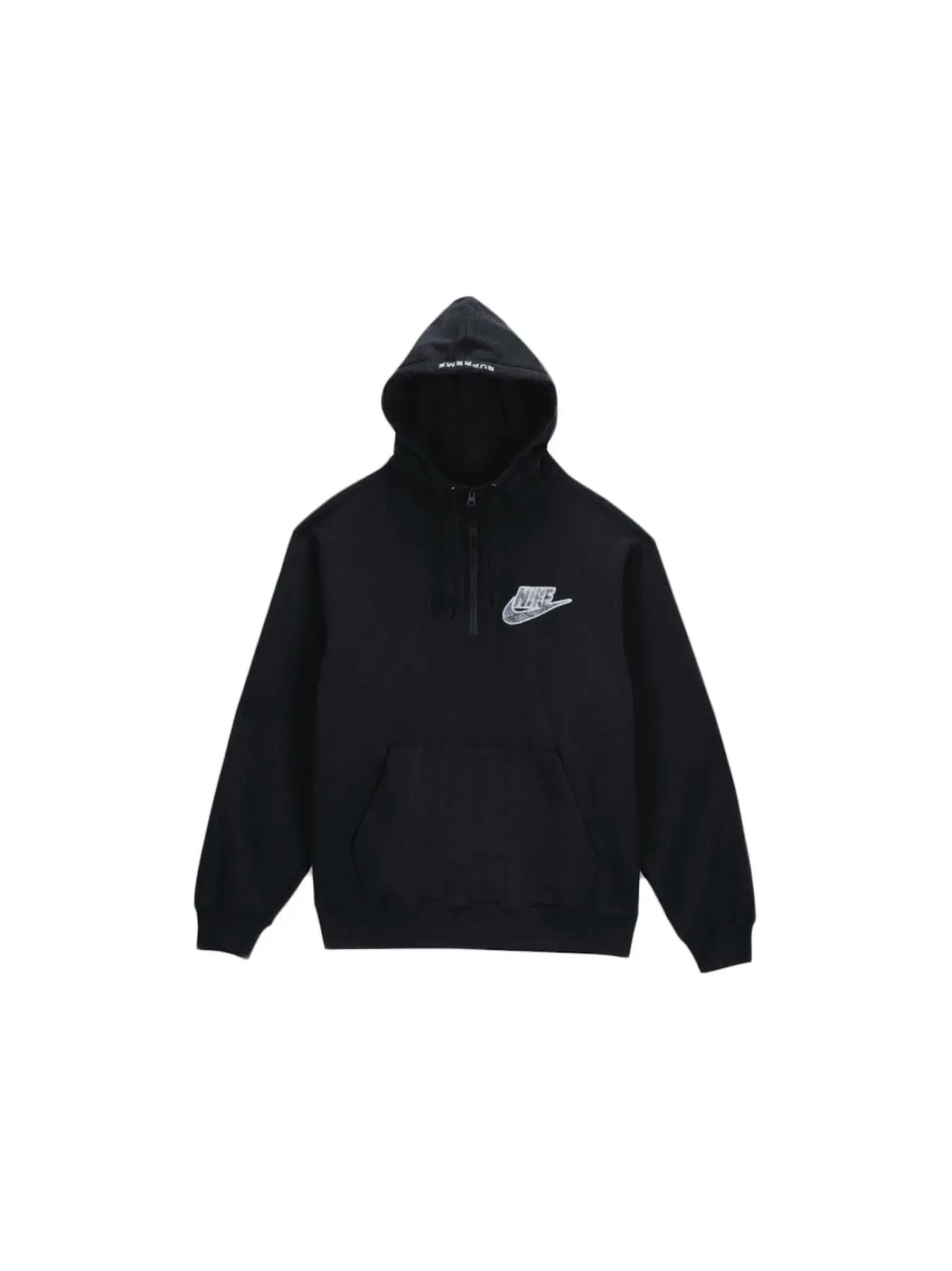 Мужская худи на молнии Supreme Sweatshirt — изображение 1 из 1, черный