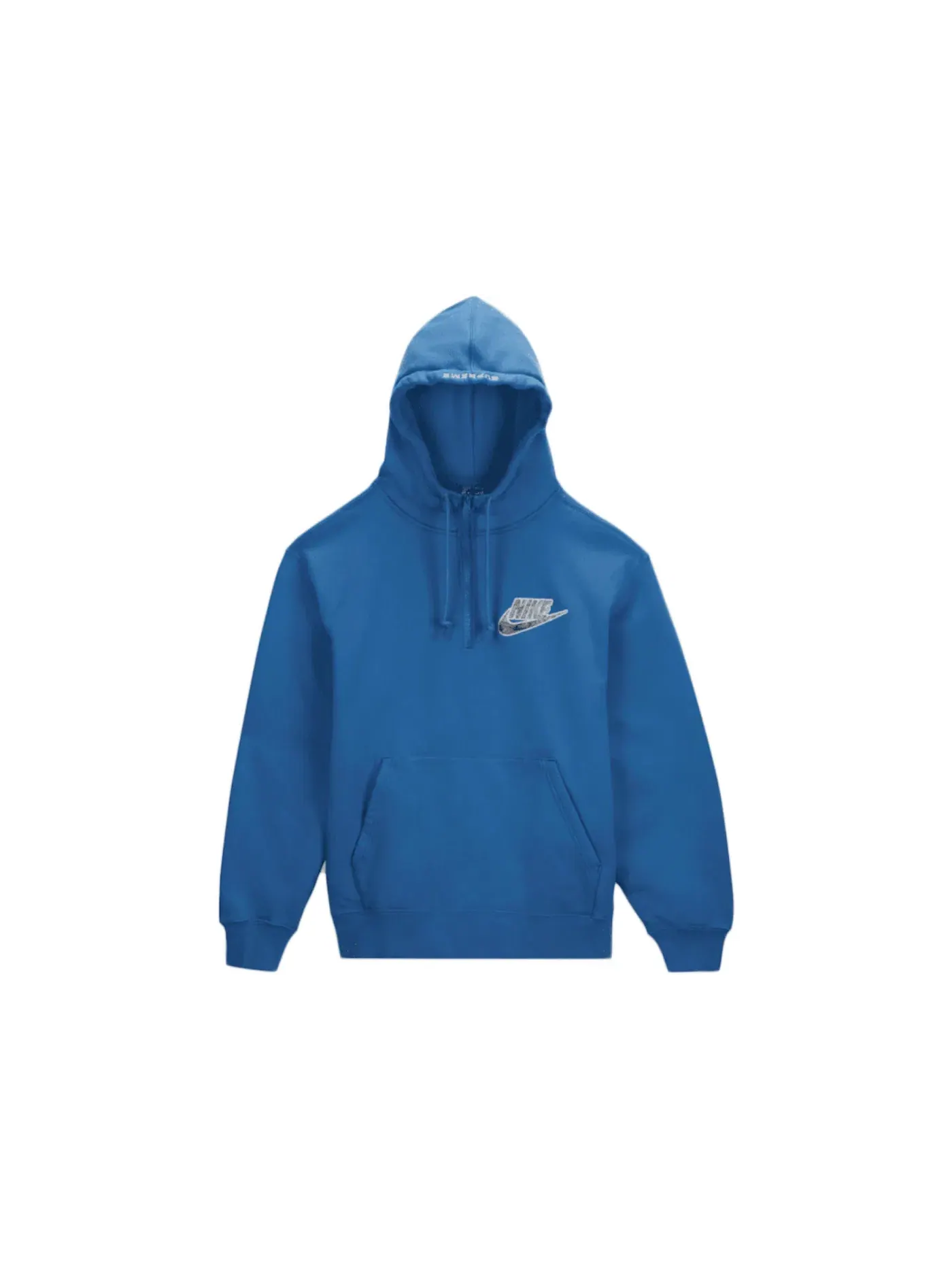 Мужская худи с полузастежкой-молнией Snakeskin Nike Logo Supreme — изображение 1 из 1, синий