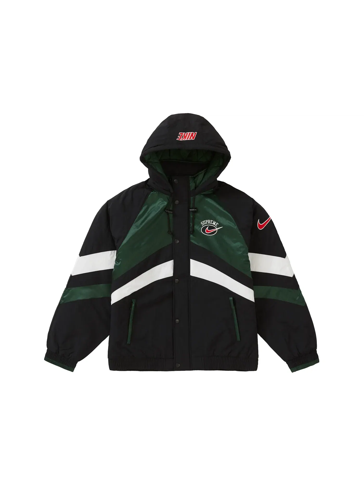 Мужская куртка-бомбер с капюшоном Jacket Supreme — изображение 1 из 3, зеленый