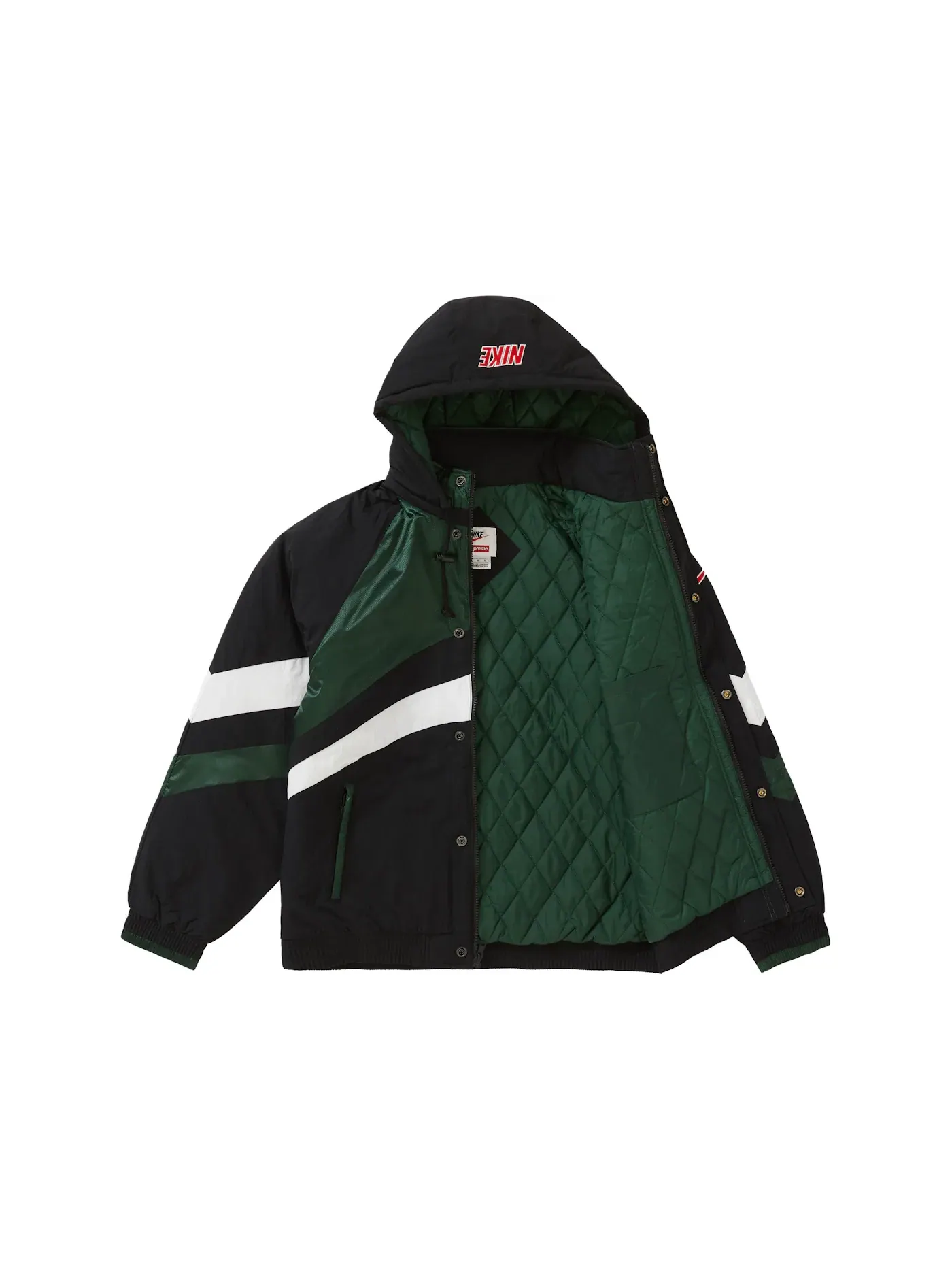 Мужская куртка-бомбер с капюшоном Jacket Supreme — изображение 2 из 3, зеленый