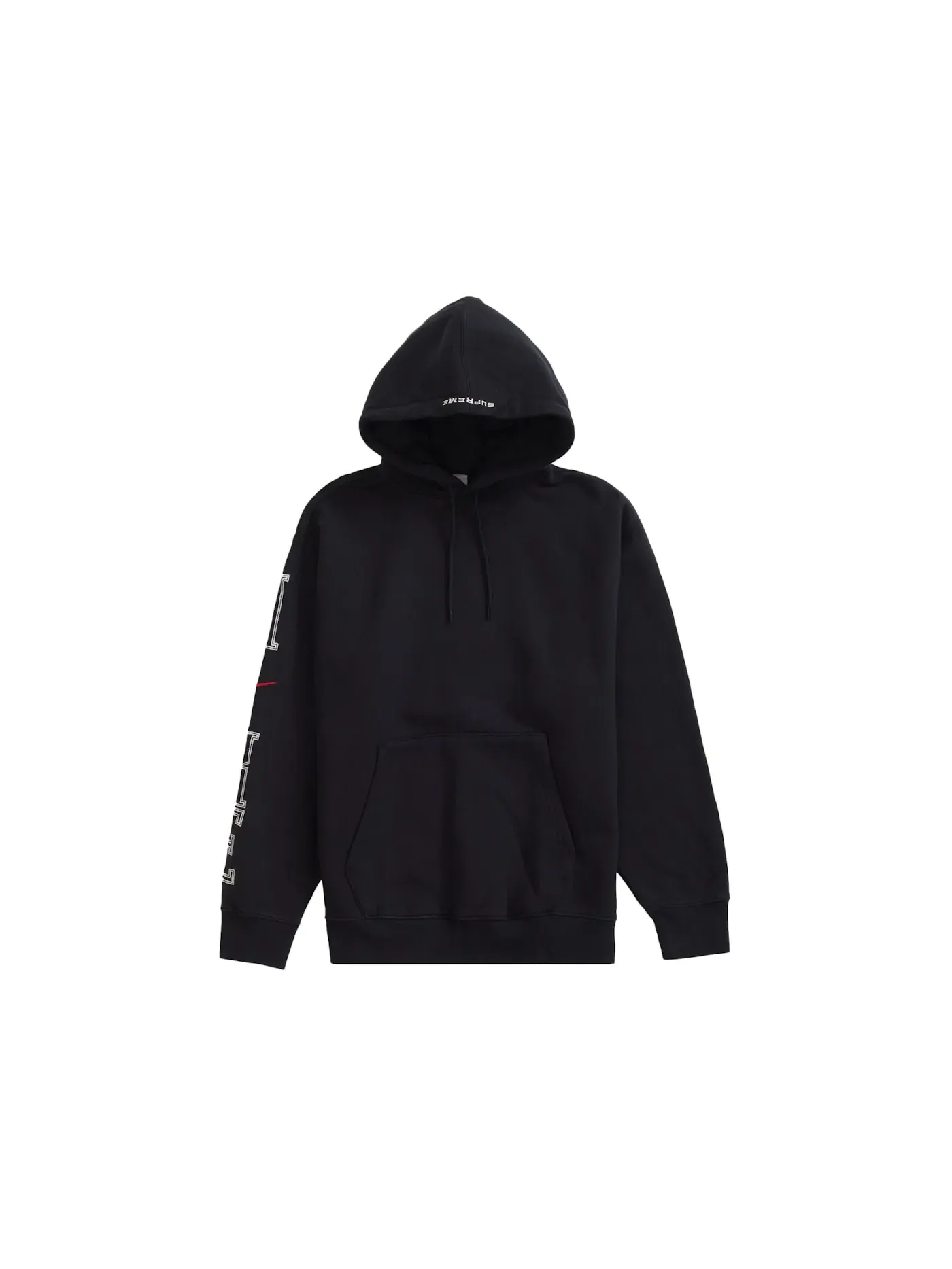 Мужской худи с принтом Supreme Nike Hooded Sweatshirt Supreme — изображение 1 из 3, черный