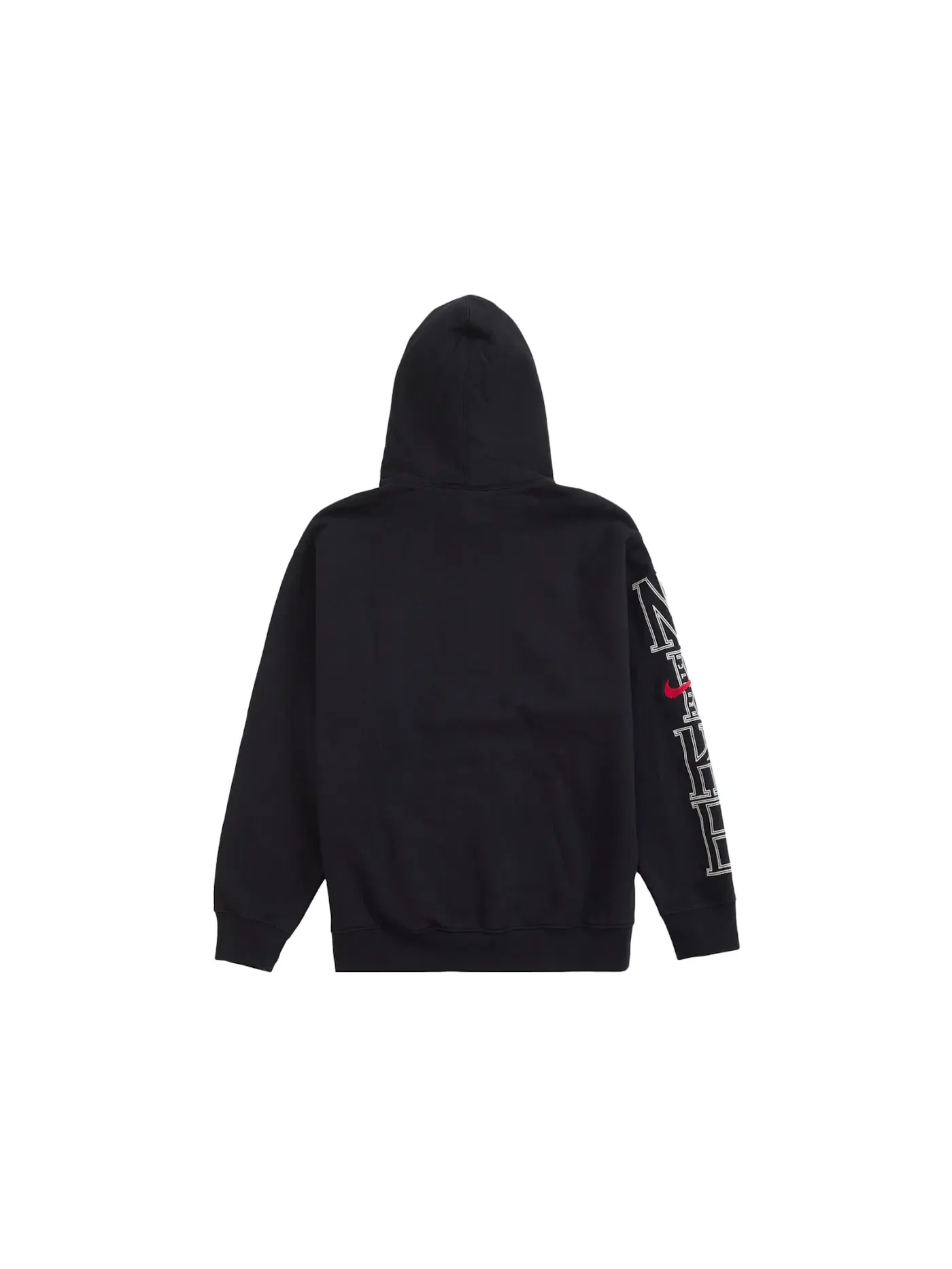 Мужской худи с принтом Supreme Nike Hooded Sweatshirt Supreme — изображение 3 из 3, черный