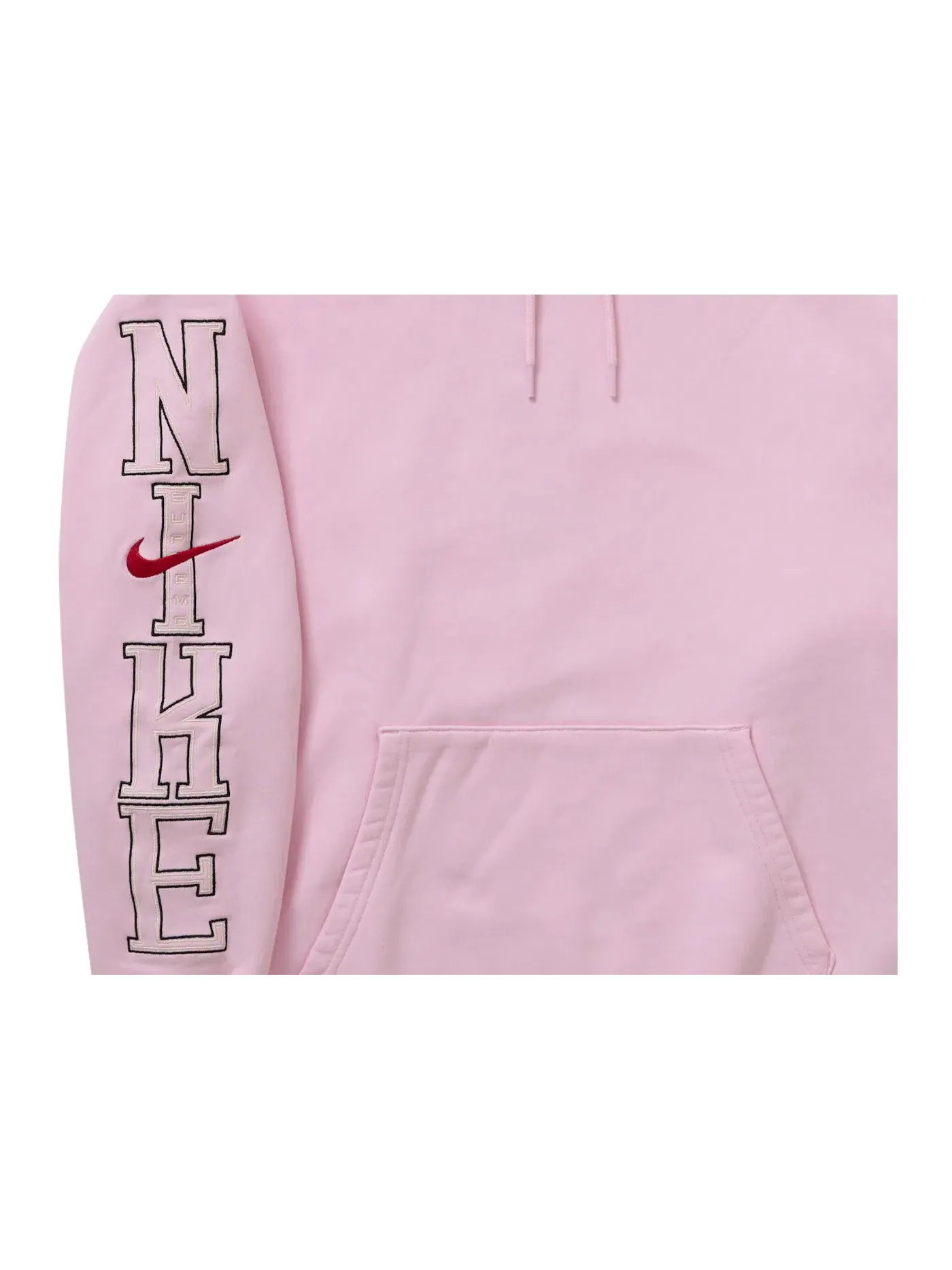 Мужская худи с принтом Supreme Nike Sweatshirt — изображение 3 из 3, розовый