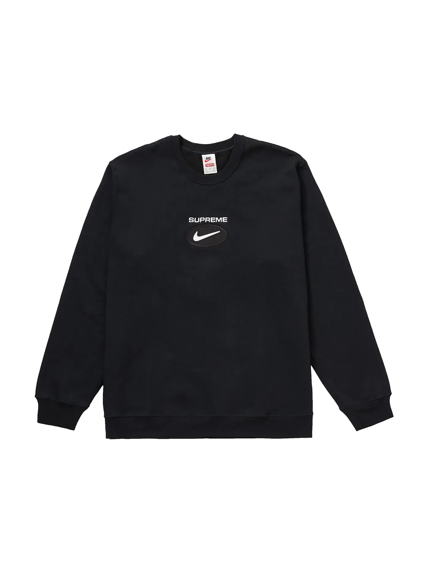 Мужской свитшот с вышивкой Supreme Nike Jewel Crewneck Supreme — изображение 1 из 1, черный