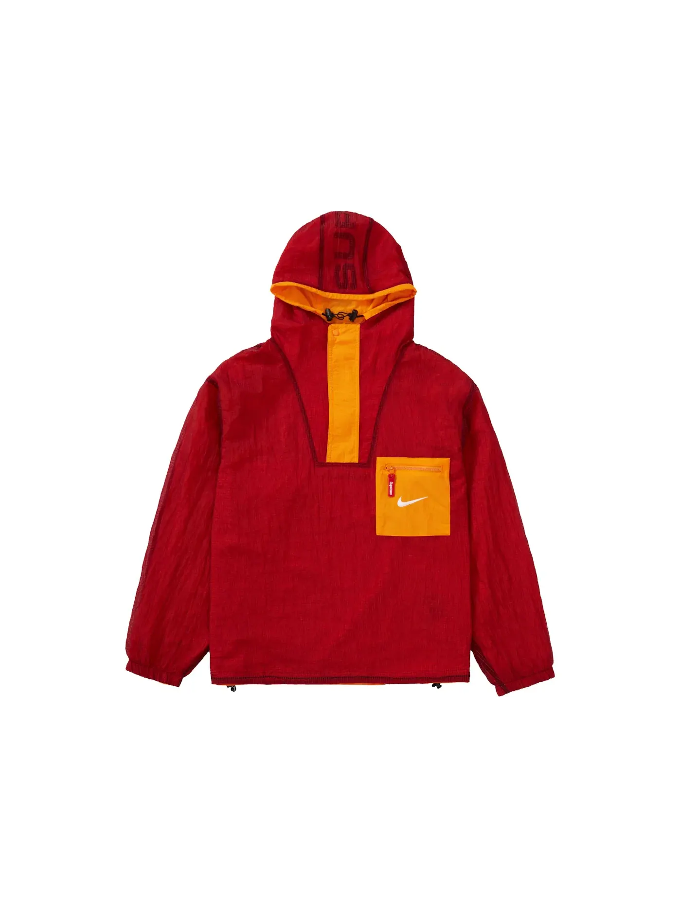 Мужская куртка-анарак с принтом Ripstop Anorak Supreme — изображение 2 из 3, оранжевый