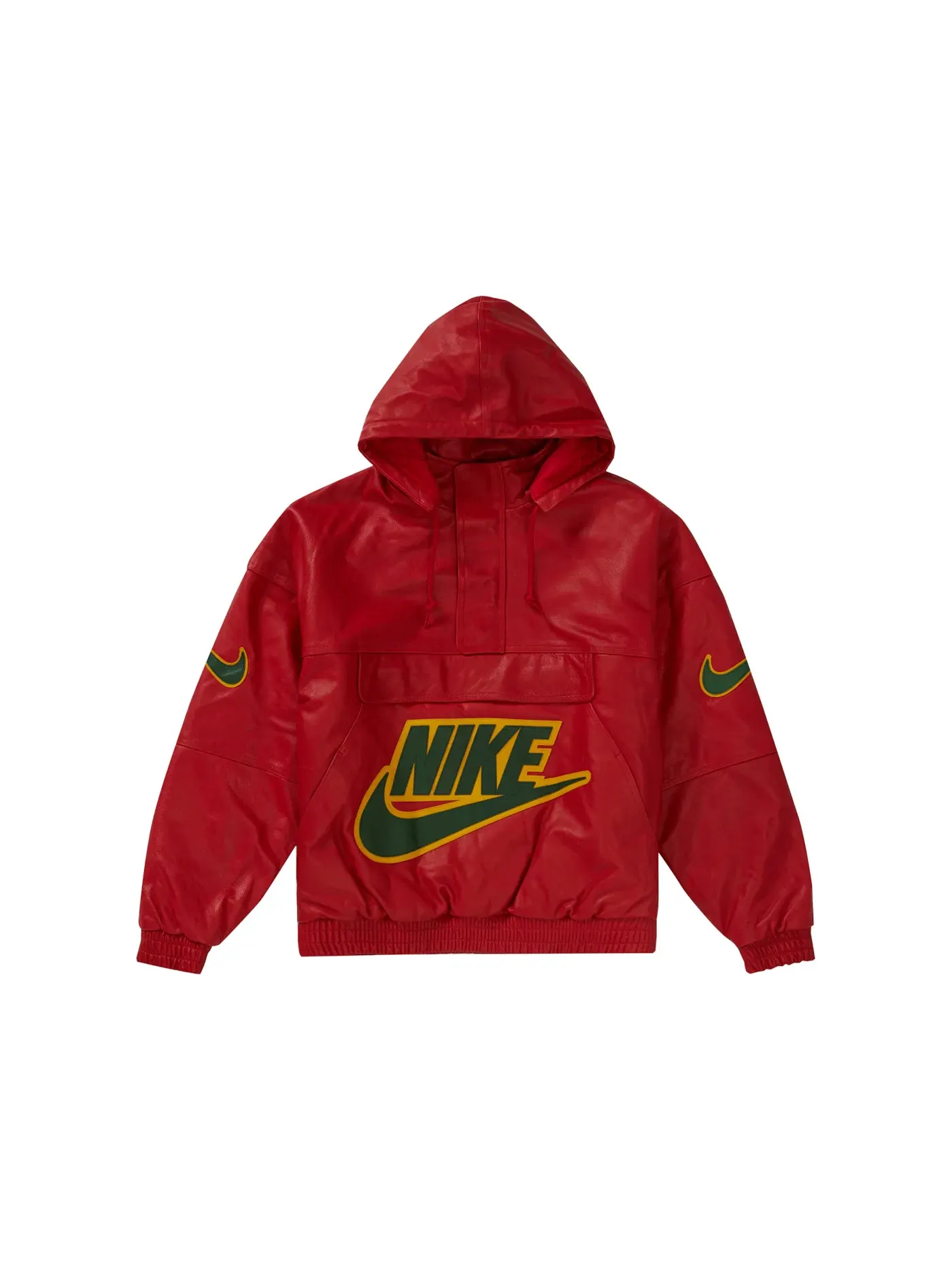 Мужская анорак из кожи Nike Red Supreme — изображение 1 из 3, красный