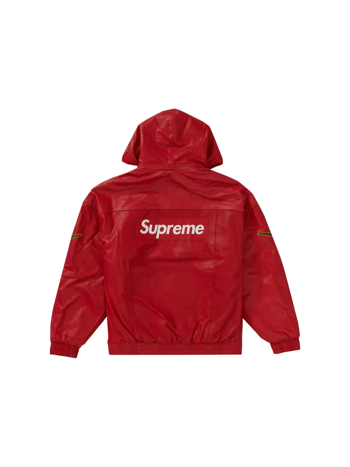 Мужская анорак из кожи Nike Red Supreme — изображение 3 из 3, красный