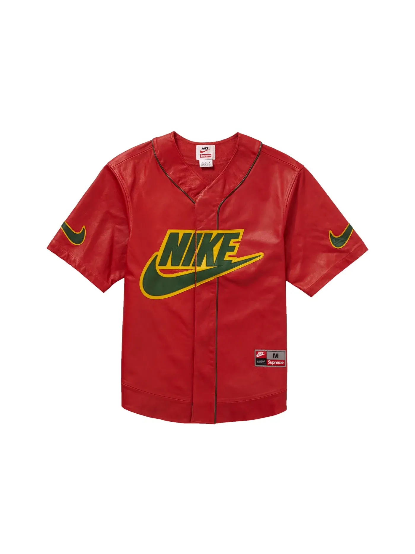 Мужская бейсбольная джерси из кожи Jersey Supreme — изображение 1 из 2, красный