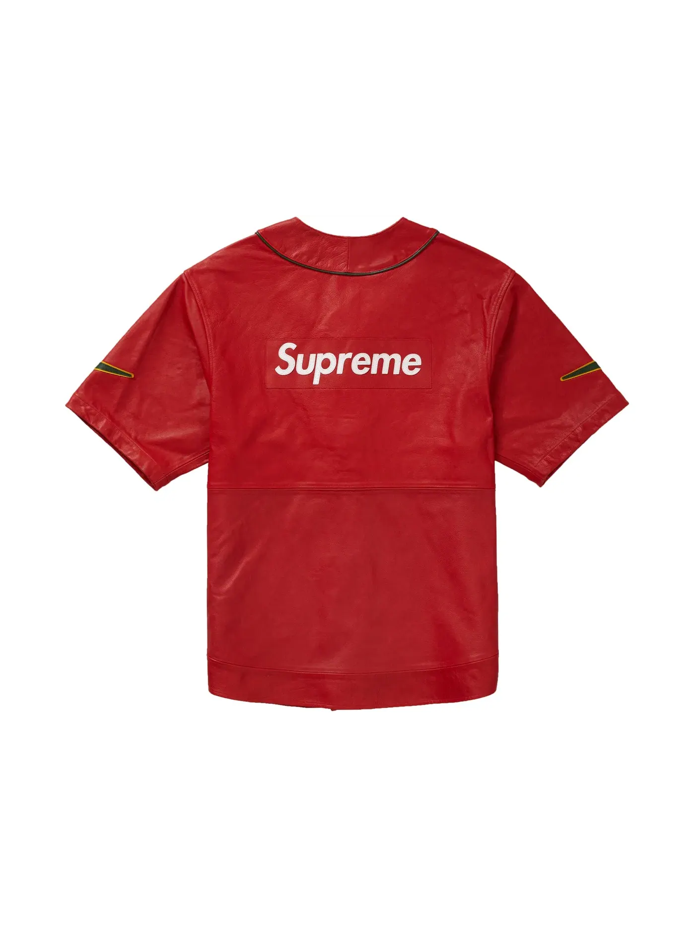 Мужская бейсбольная джерси из кожи Jersey Supreme — изображение 2 из 2, красный