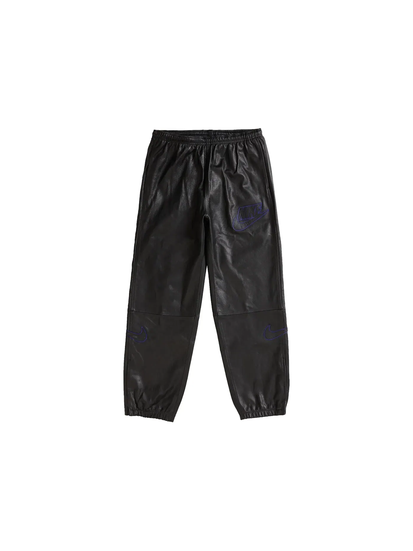 Мужские штаны из кожи Supreme Nike Leather Warm Up Pant — изображение 1 из 2, черный