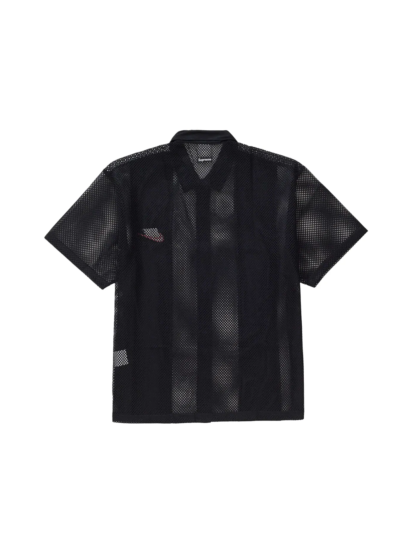 Мужская рубашка из сетки с коротким рукавом Supreme Nike Mesh S/S Shirt — изображение 2 из 2, черный