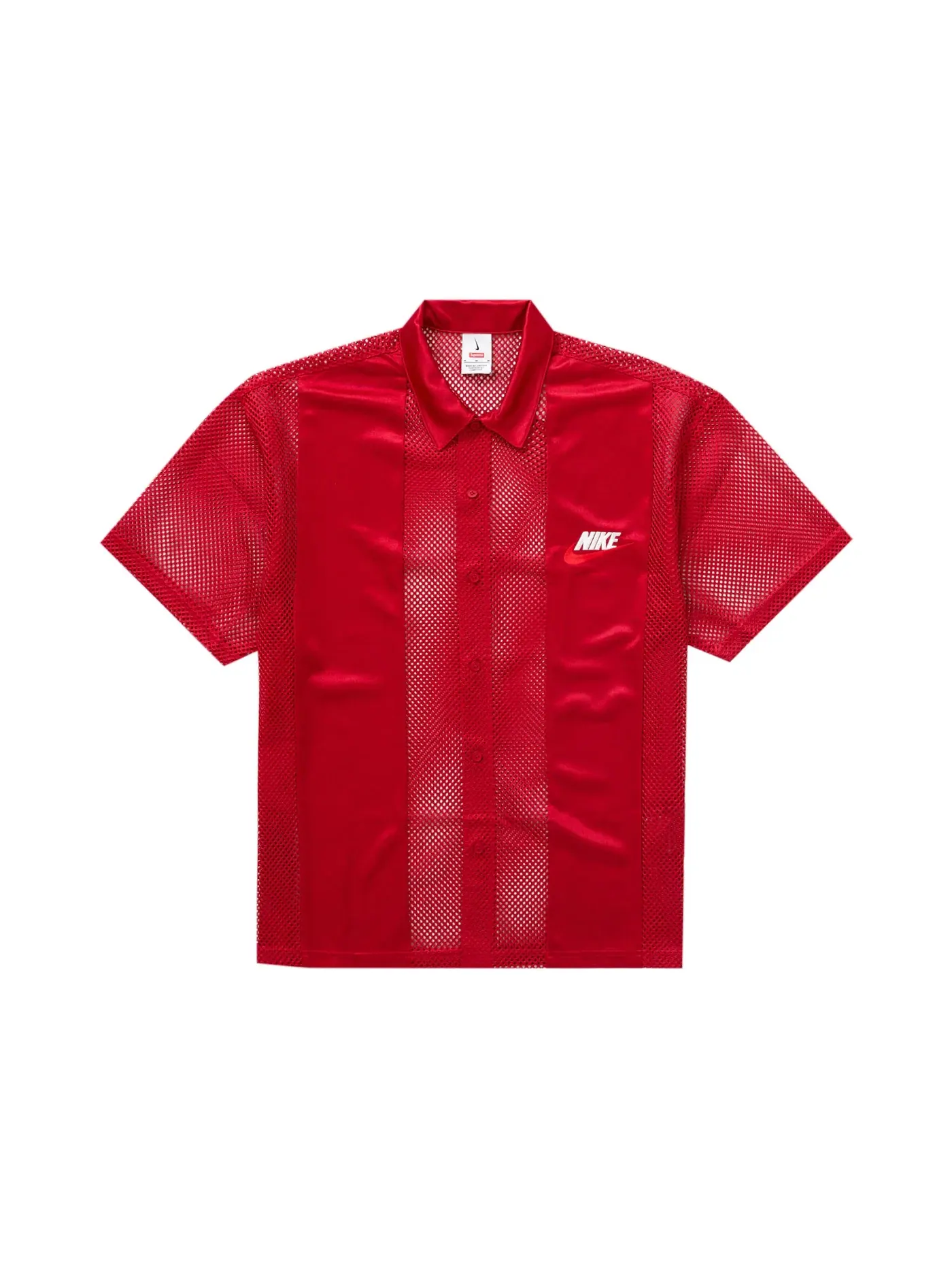 Мужская футболка с сеткой Supreme Shirt — изображение 1 из 4, красный