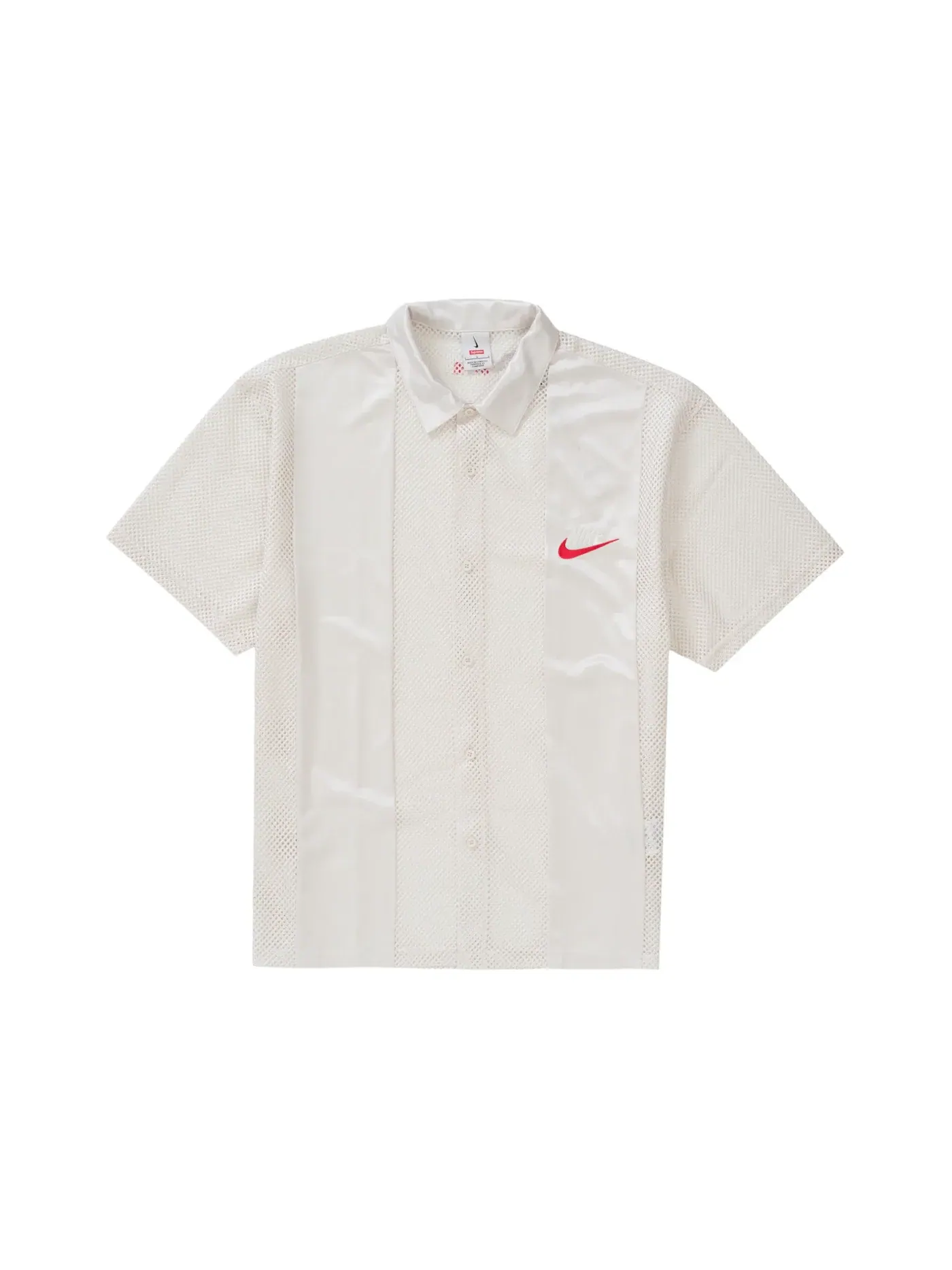 Мужская футболка с сетчатым материалом Supreme Shirt — изображение 1 из 2, белый