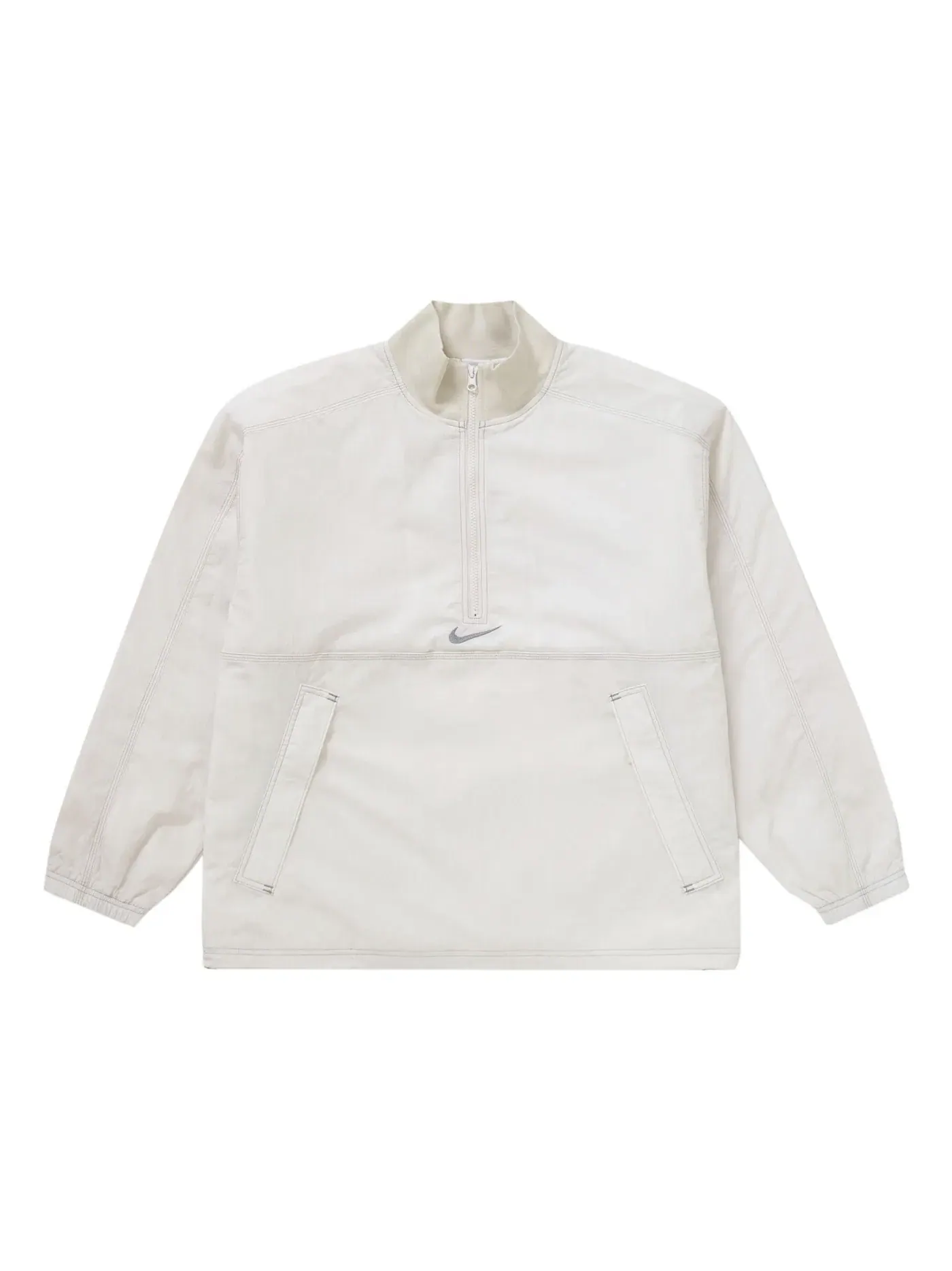 Мужской пуловер из рипстопа с водоотталкивающей пропиткой Supreme Nike Pullover — изображение 2 из 3, белый