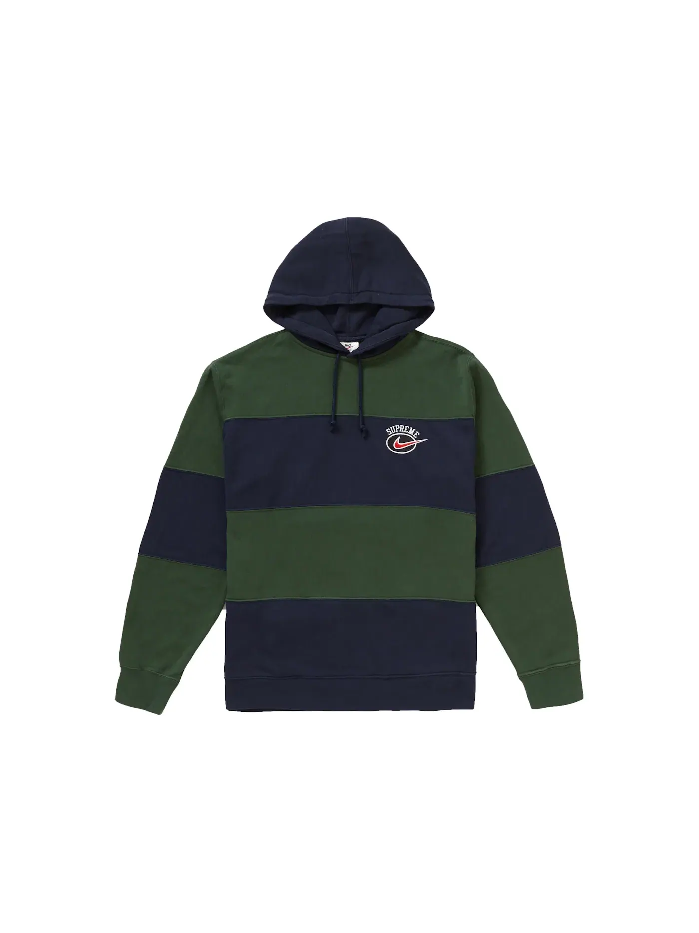 Мужской худи с принтом Hooded Sweatshirt Supreme — изображение 1 из 1, темно-синий