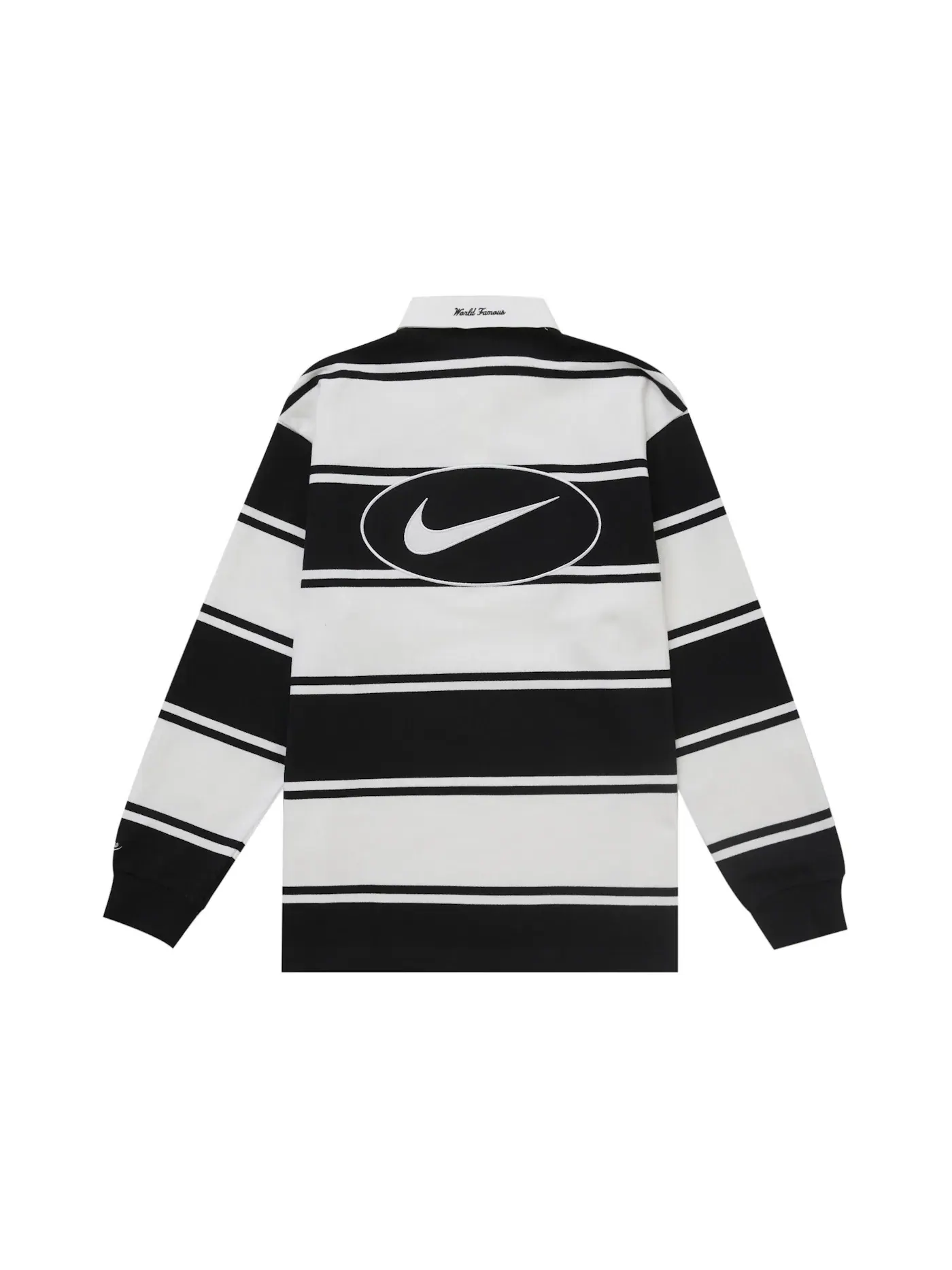 Мужская рубашка-поло с длинным рукавом Rugby Supreme Nike — изображение 2 из 2, черный