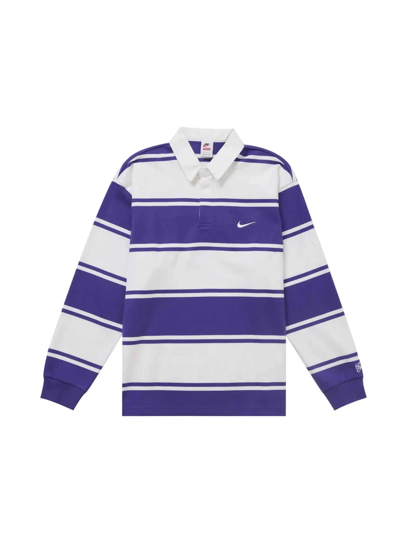 Мужская рубашка-поло с длинным рукавом Supreme Nike Rugby — изображение 1 из 2, фиолетовый