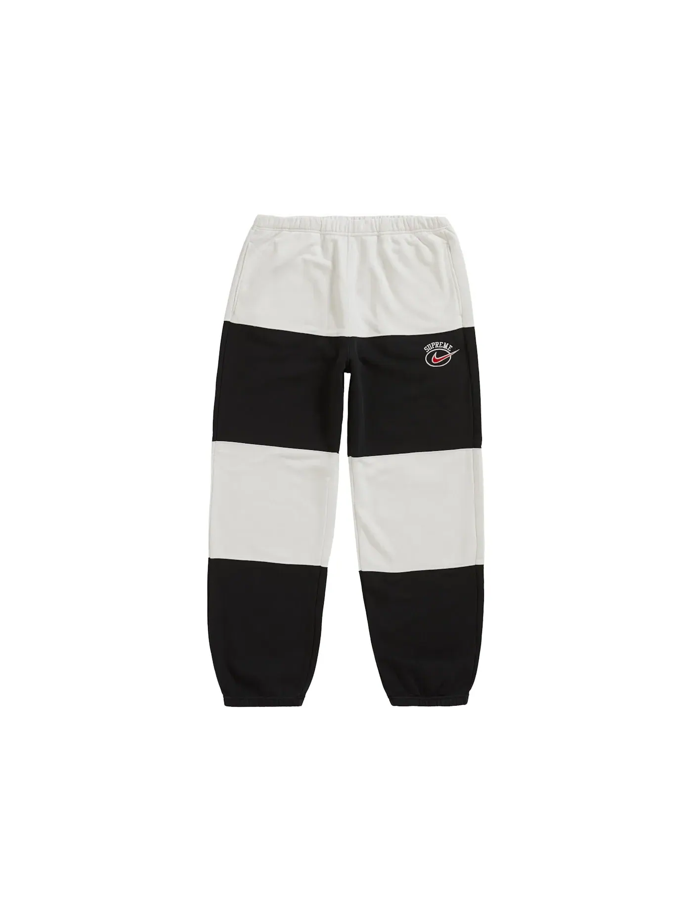Мужские спортивные штаны с полосками Supreme Nike Stripe Sweatpant — изображение 1 из 2, черный