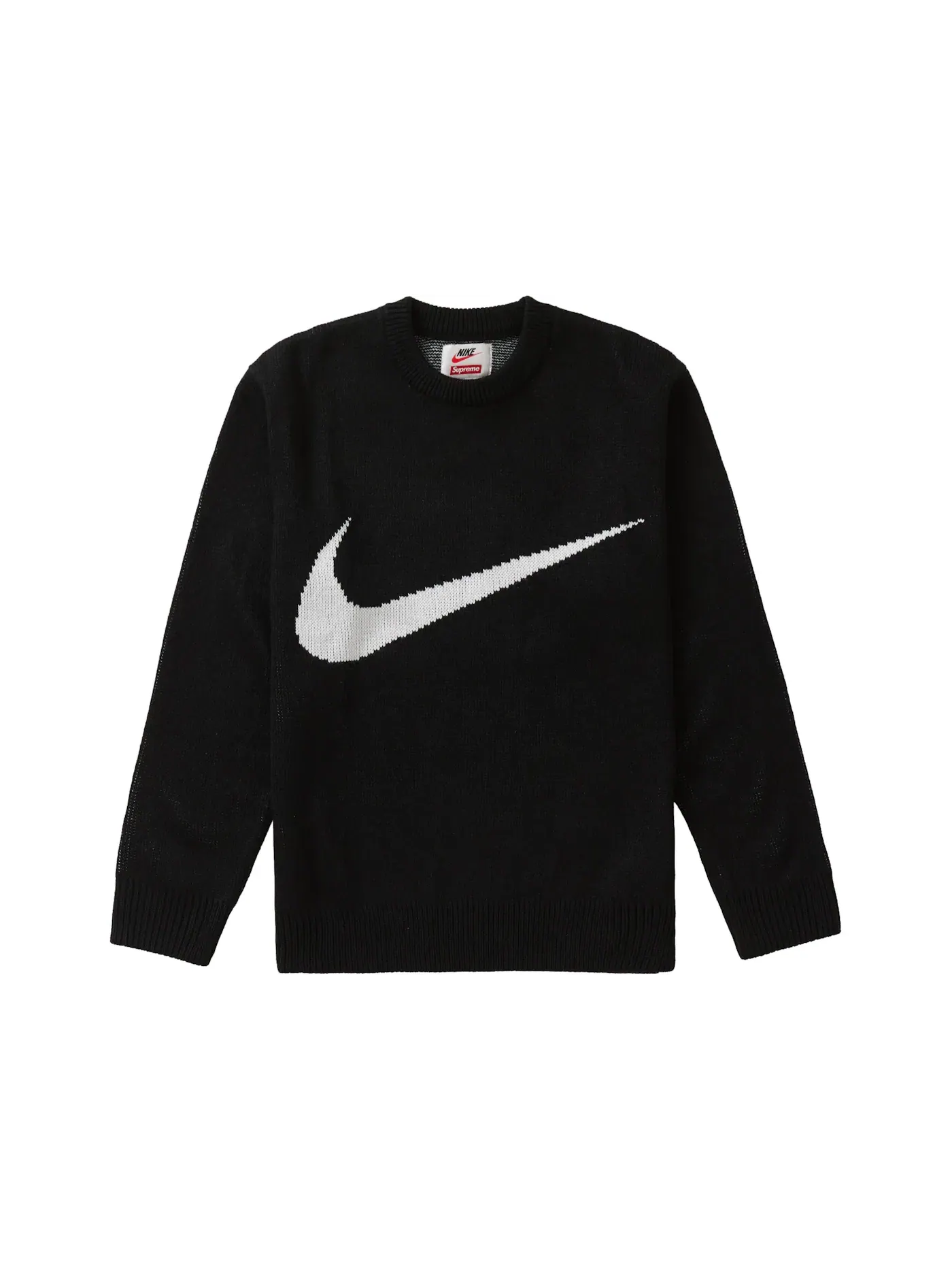 Мужской свитер с принтом Swoosh Supreme — изображение 1 из 1, черный
