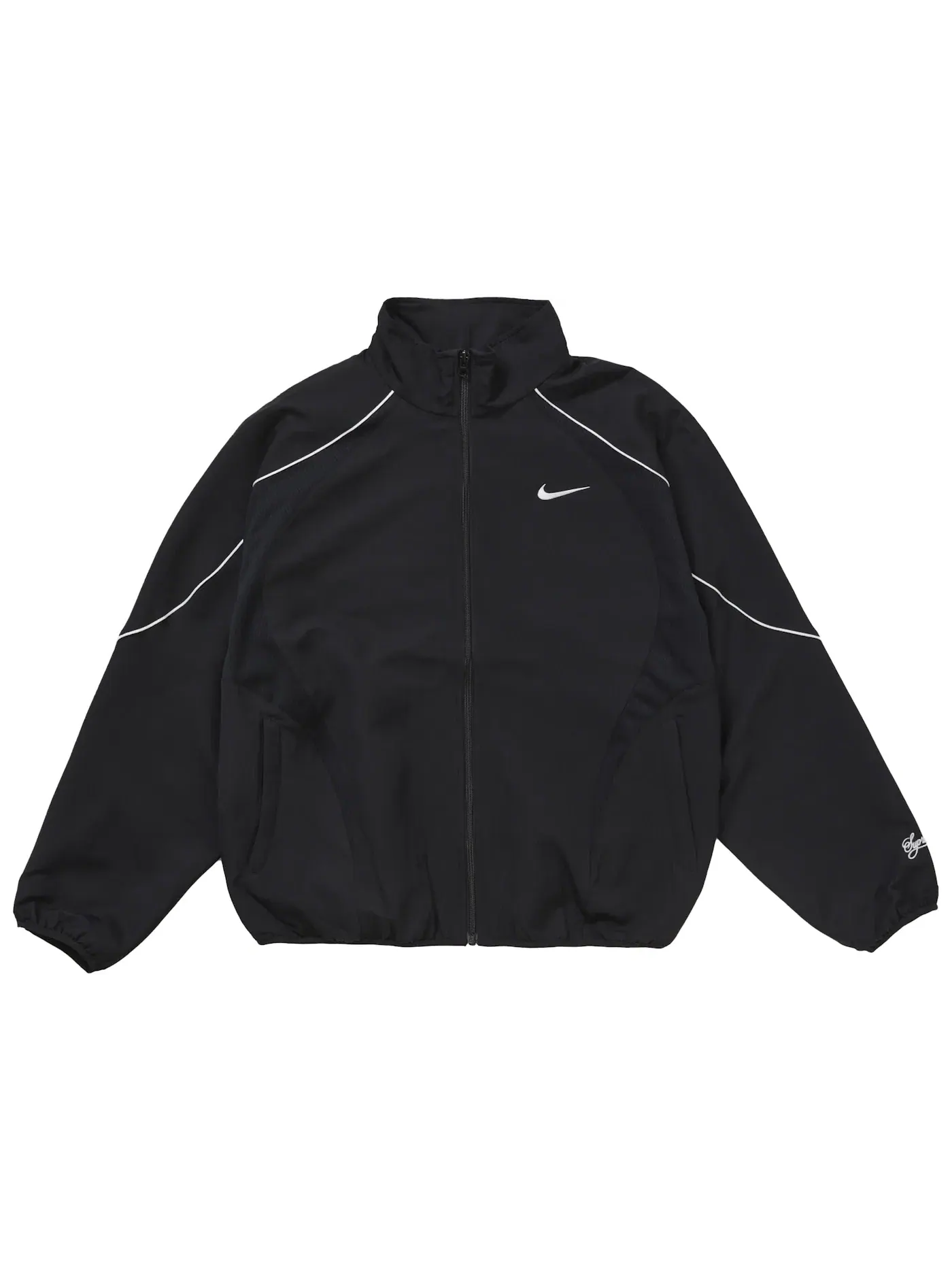 Мужская куртка-трек с водонепроницаемой отделкой Supreme Nike Jacket — изображение 1 из 3, черный