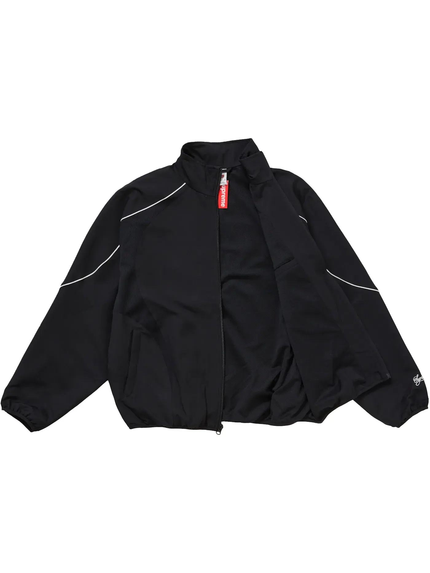 Мужская куртка-трек с водонепроницаемой отделкой Supreme Nike Jacket — изображение 2 из 3, черный