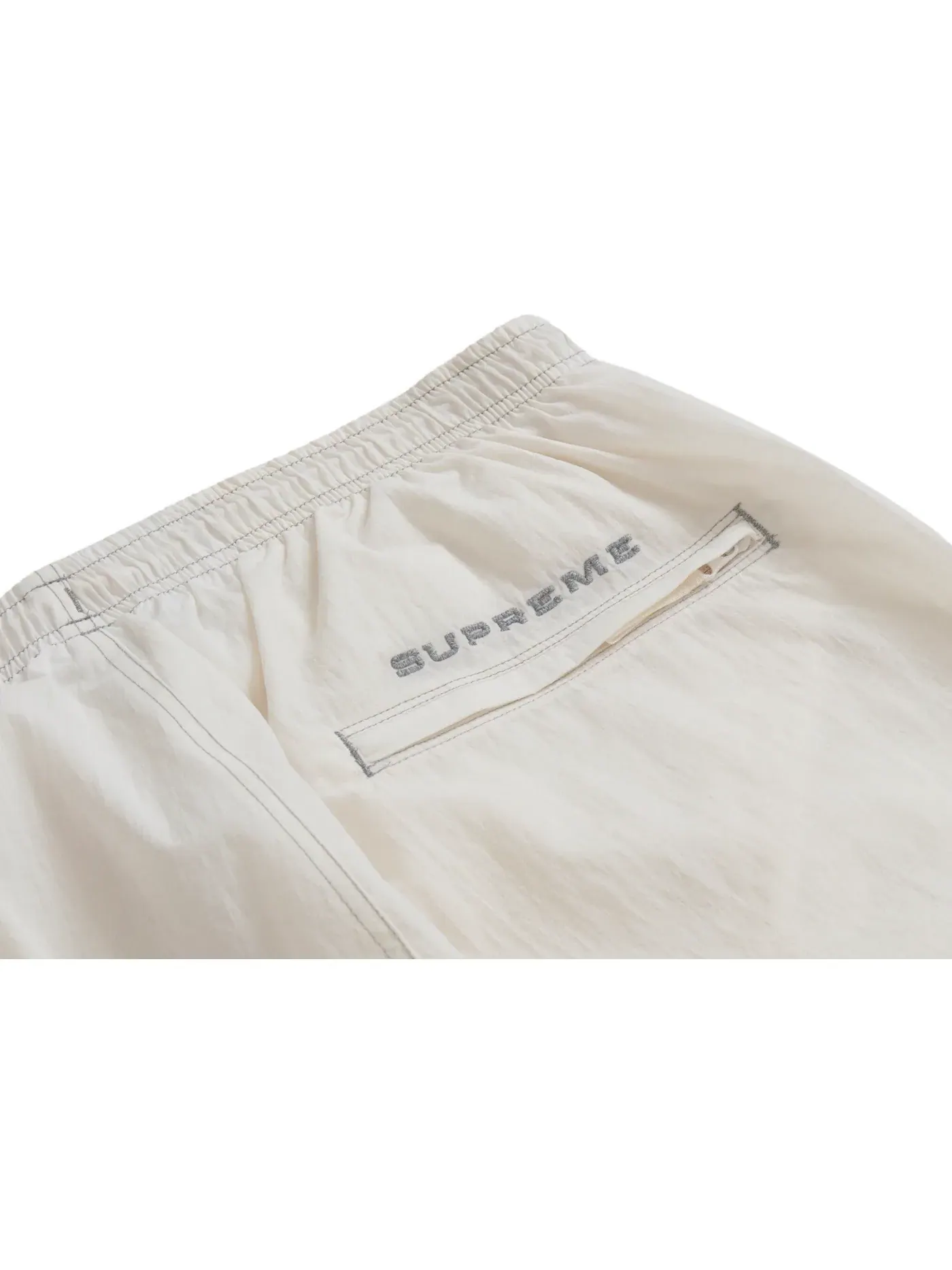 Мужские штаны с боковыми полосами Supreme Nike Track Pant — изображение 3 из 3, белый