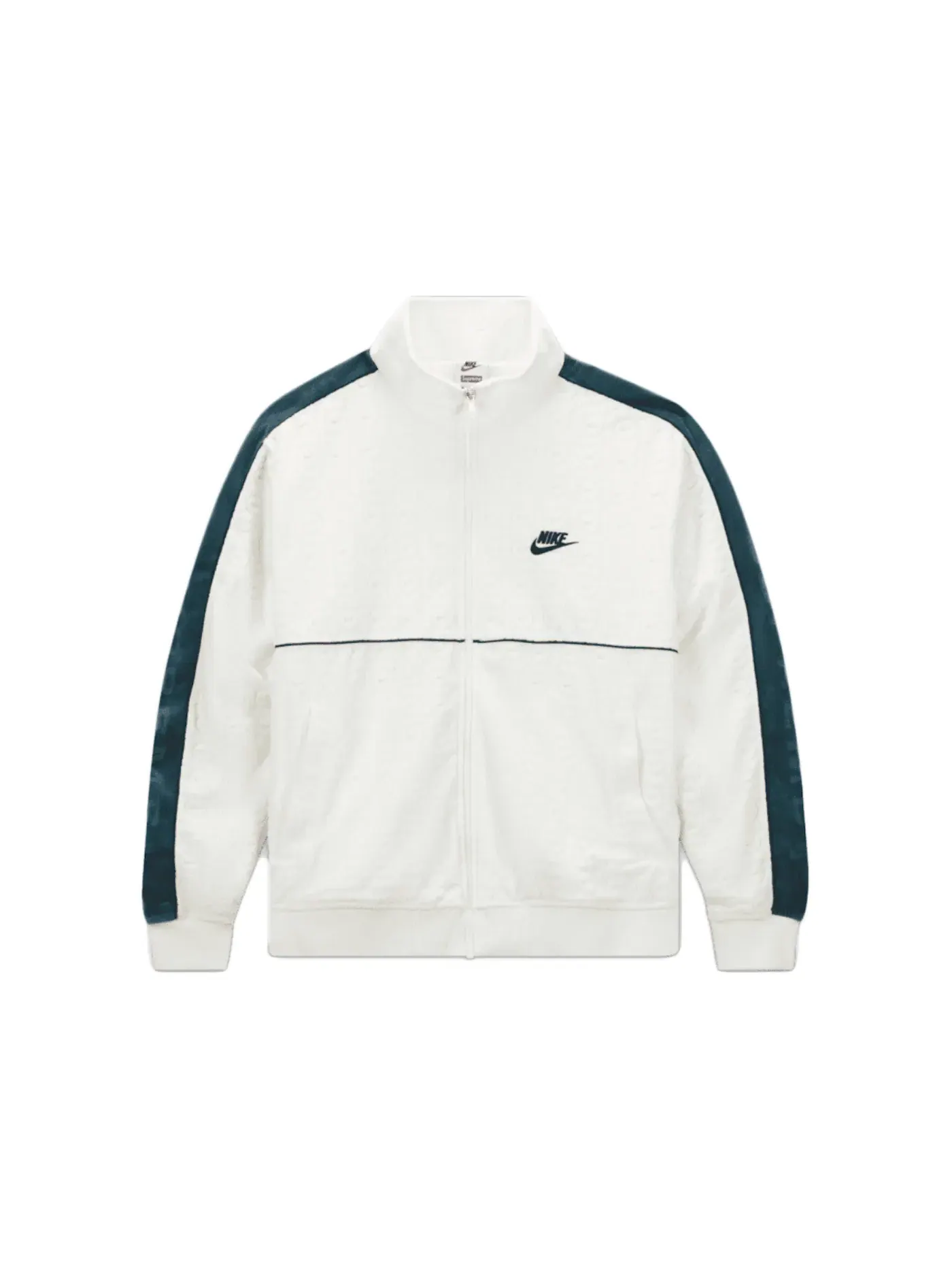 Мужская куртка из велюра Supreme Nike — изображение 1 из 1, белый
