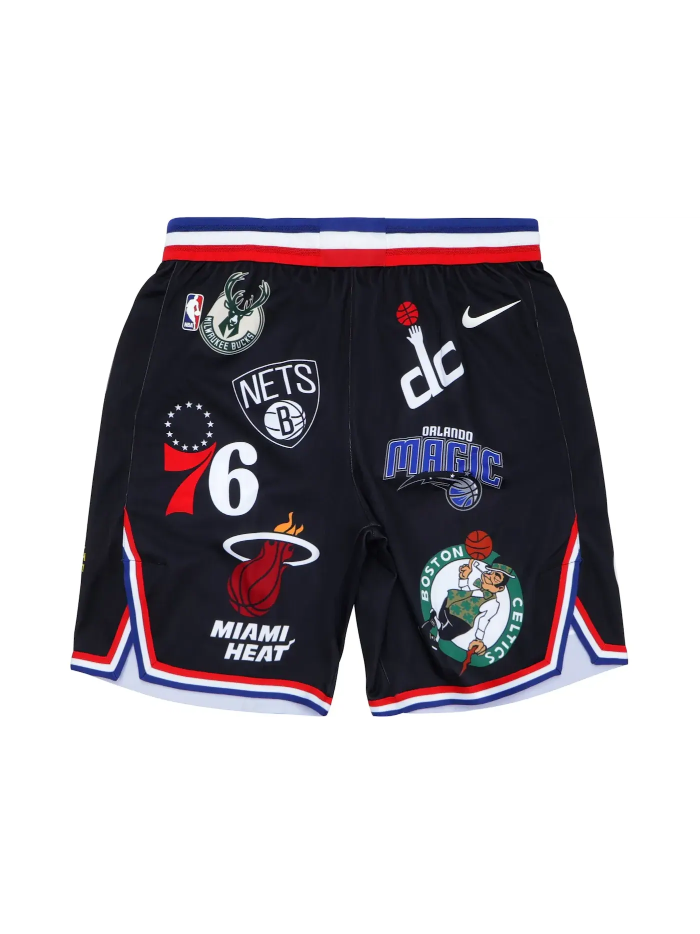Мужские шорты с принтом Supreme Nike NBA Teams Authentic Short Black — изображение 1 из 2