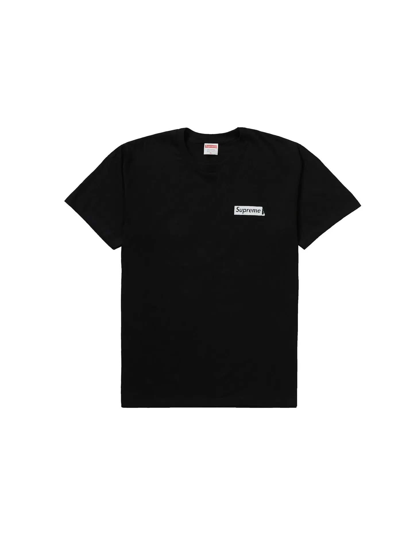 Мужская футболка с принтом Supreme Tee — изображение 2 из 2, черный