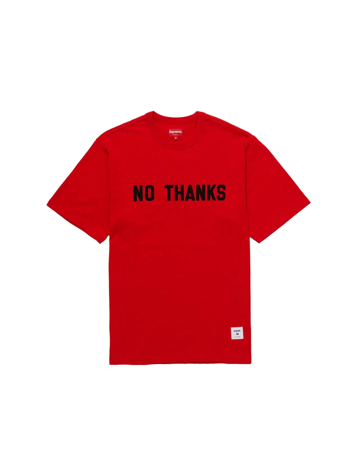 Мужская футболка Supreme No Thanks Top — изображение 1 из 1, красный
