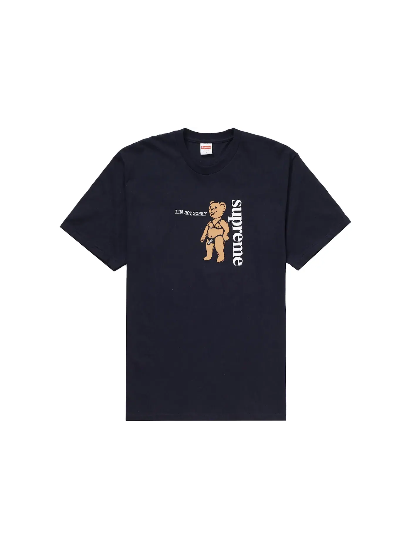 Мужская футболка с принтом Supreme Tee — изображение 1 из 1, темно-синий