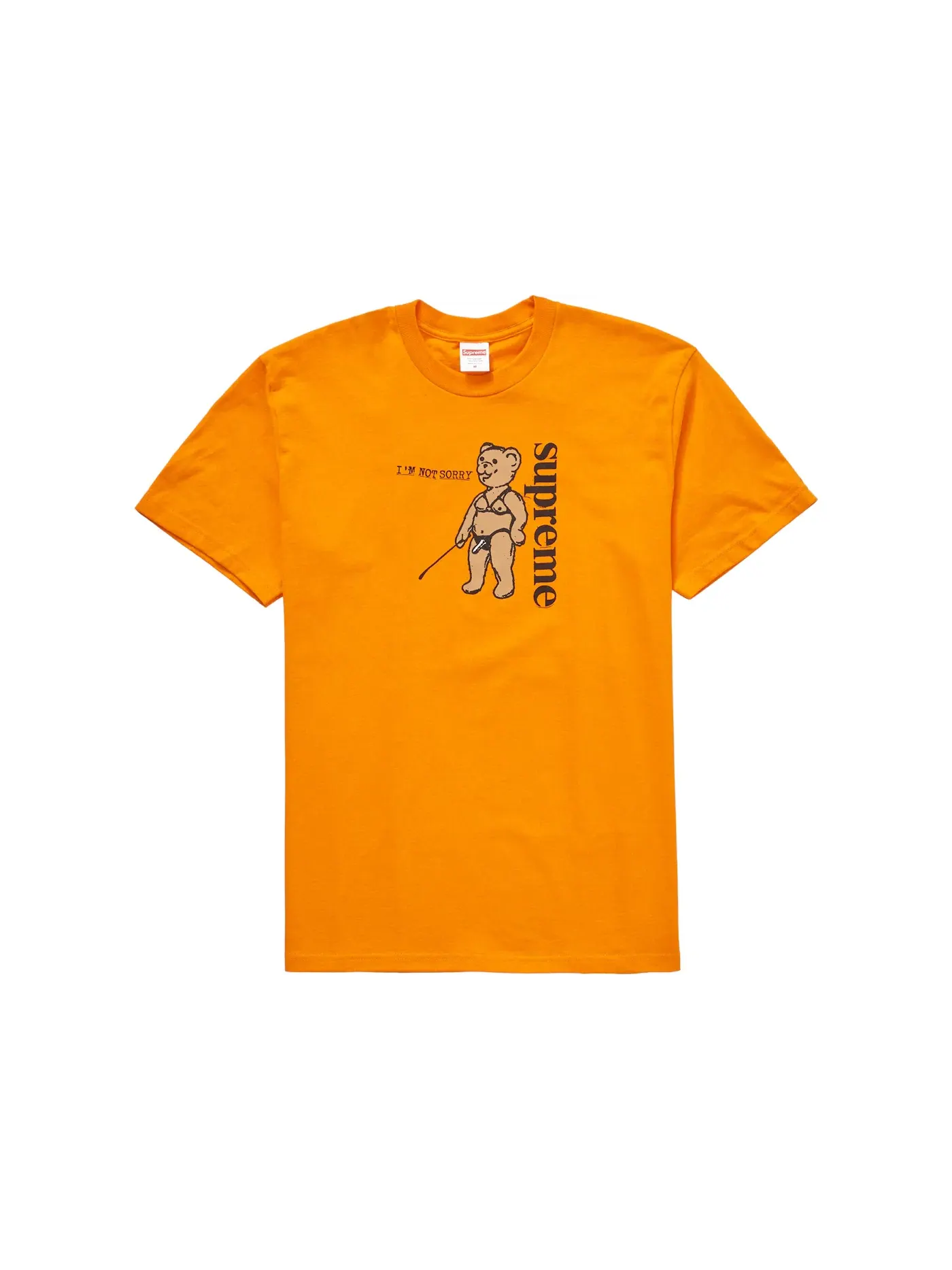 Мужская футболка с принтом Supreme Tee — изображение 1 из 1, оранжевый