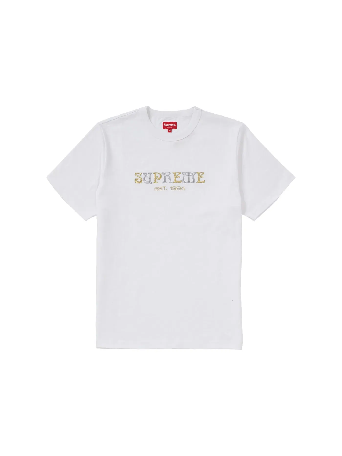 Мужская футболка Supreme Nouveau Logo Tee — изображение 1 из 1, белый