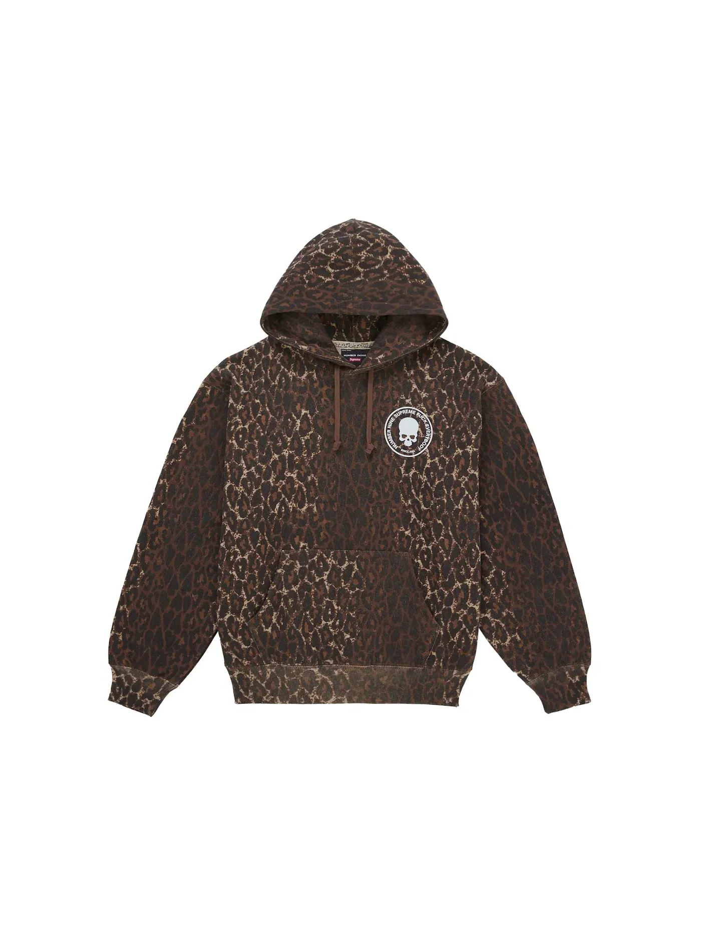 Мужской худи с принтом Leopard Supreme — изображение 1 из 2, леопардовый