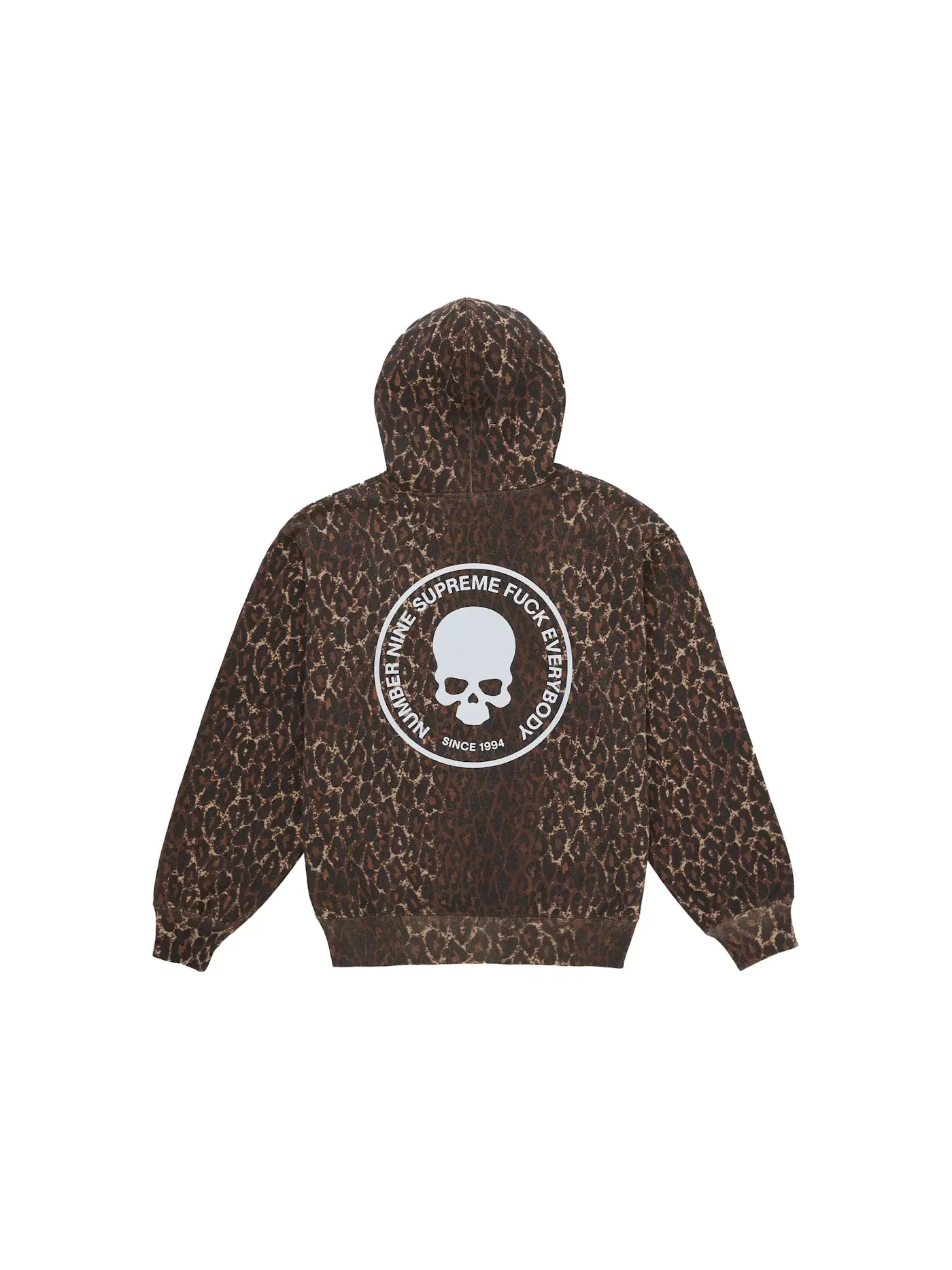 Мужской худи с принтом Leopard Supreme — изображение 2 из 2, леопардовый