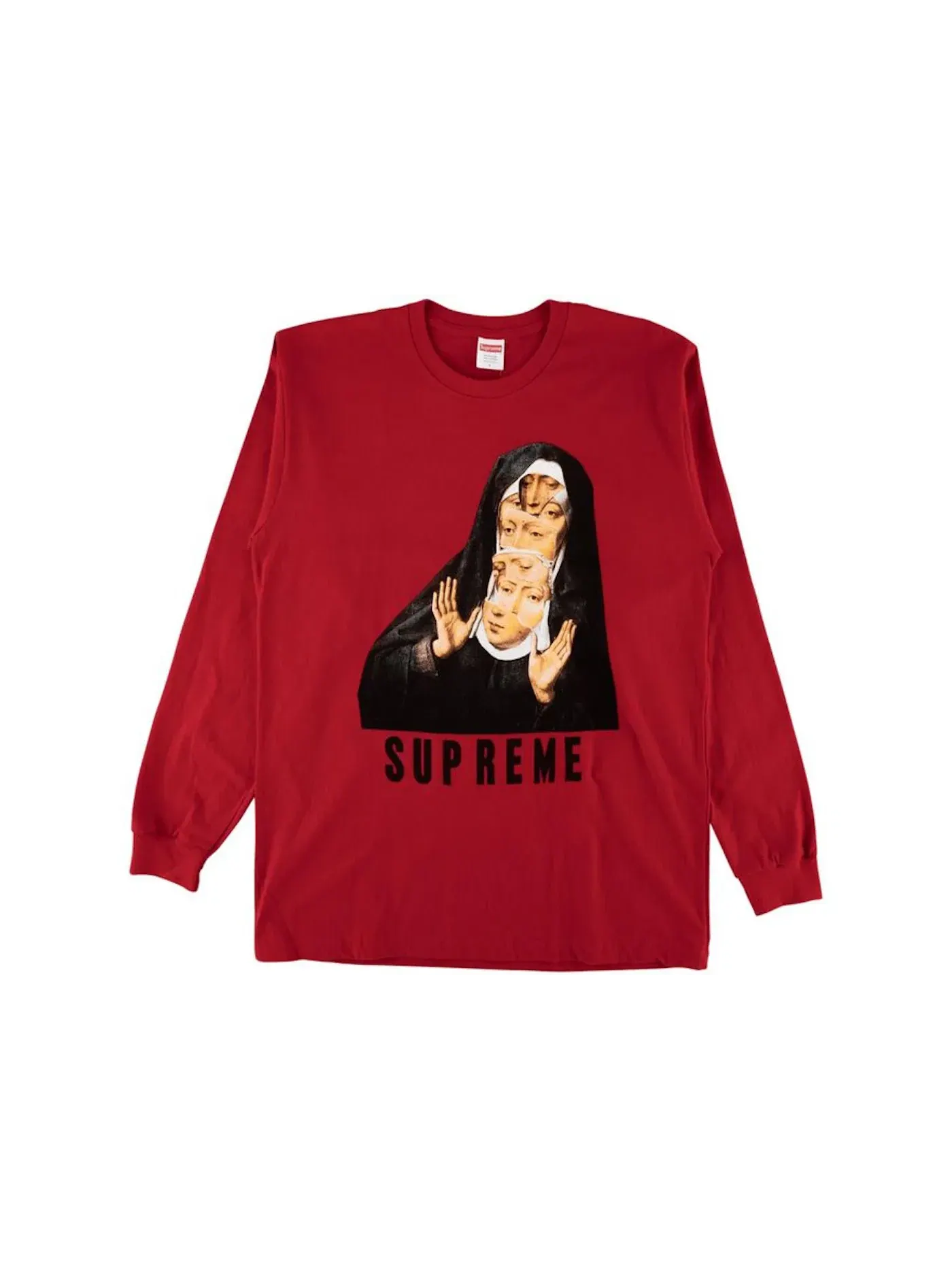 Мужская футболка с длинным рукавом Supreme Tee — изображение 1 из 1, красный