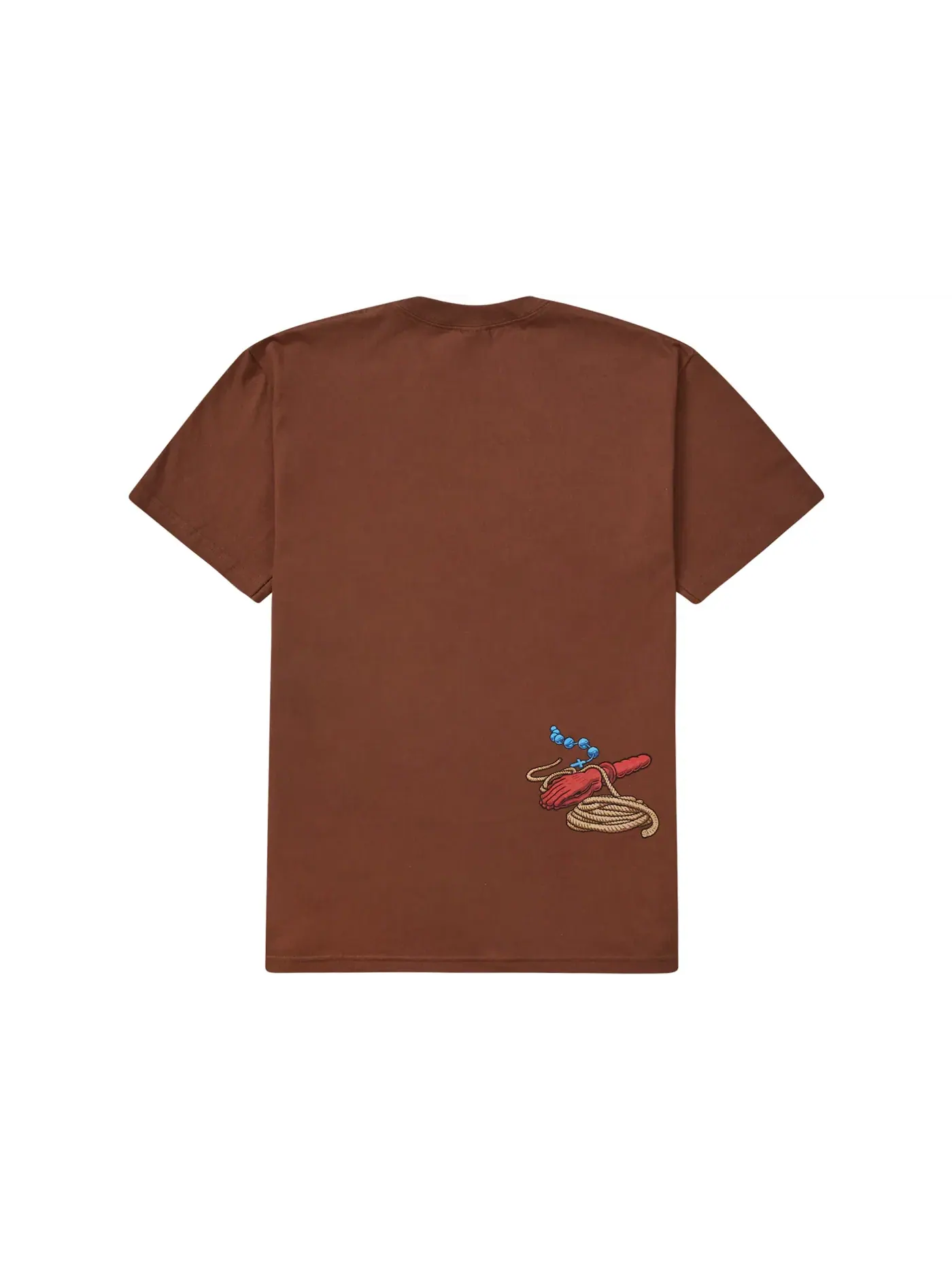 Мужская футболка с принтом Supreme Tee — изображение 2 из 2, коричневый