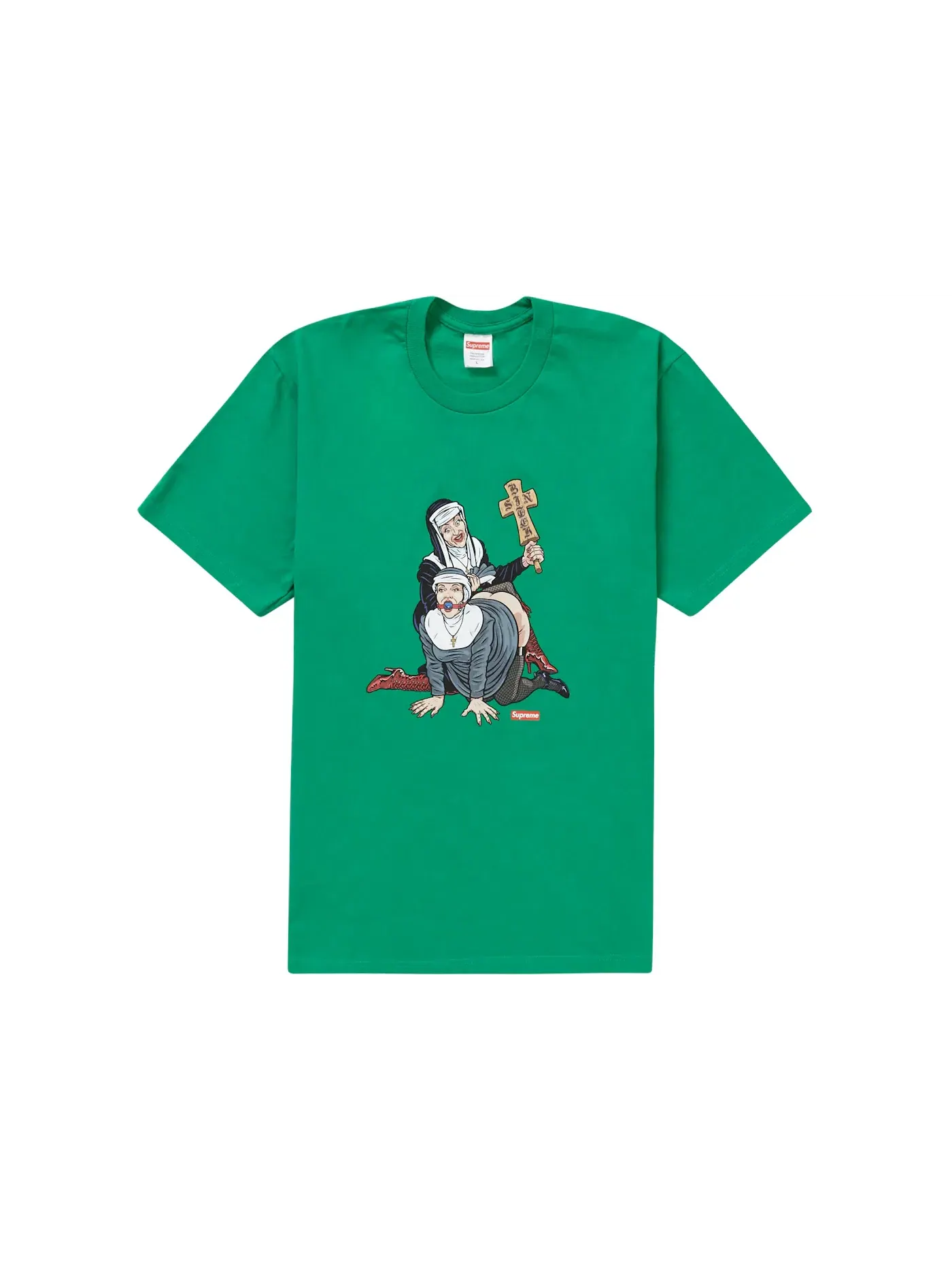 Мужская футболка с принтом Supreme Tee — изображение 1 из 2, зеленый