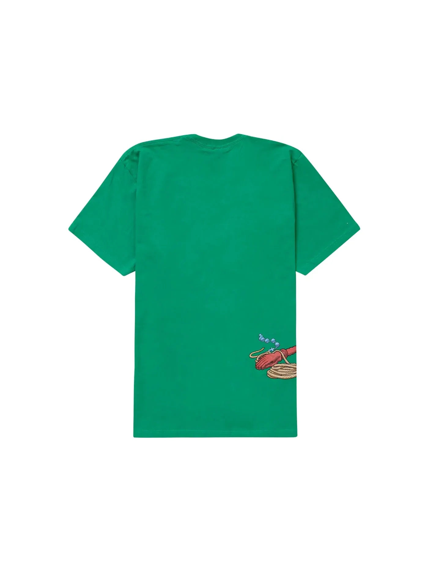 Мужская футболка с принтом Supreme Tee — изображение 2 из 2, зеленый