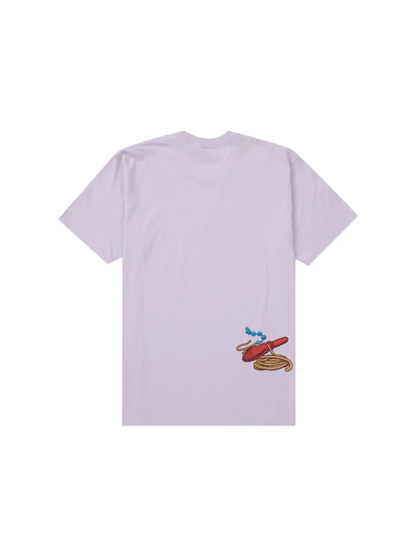 Мужская футболка с принтом Supreme Tee — изображение 2 из 2, светлый фиолетовый