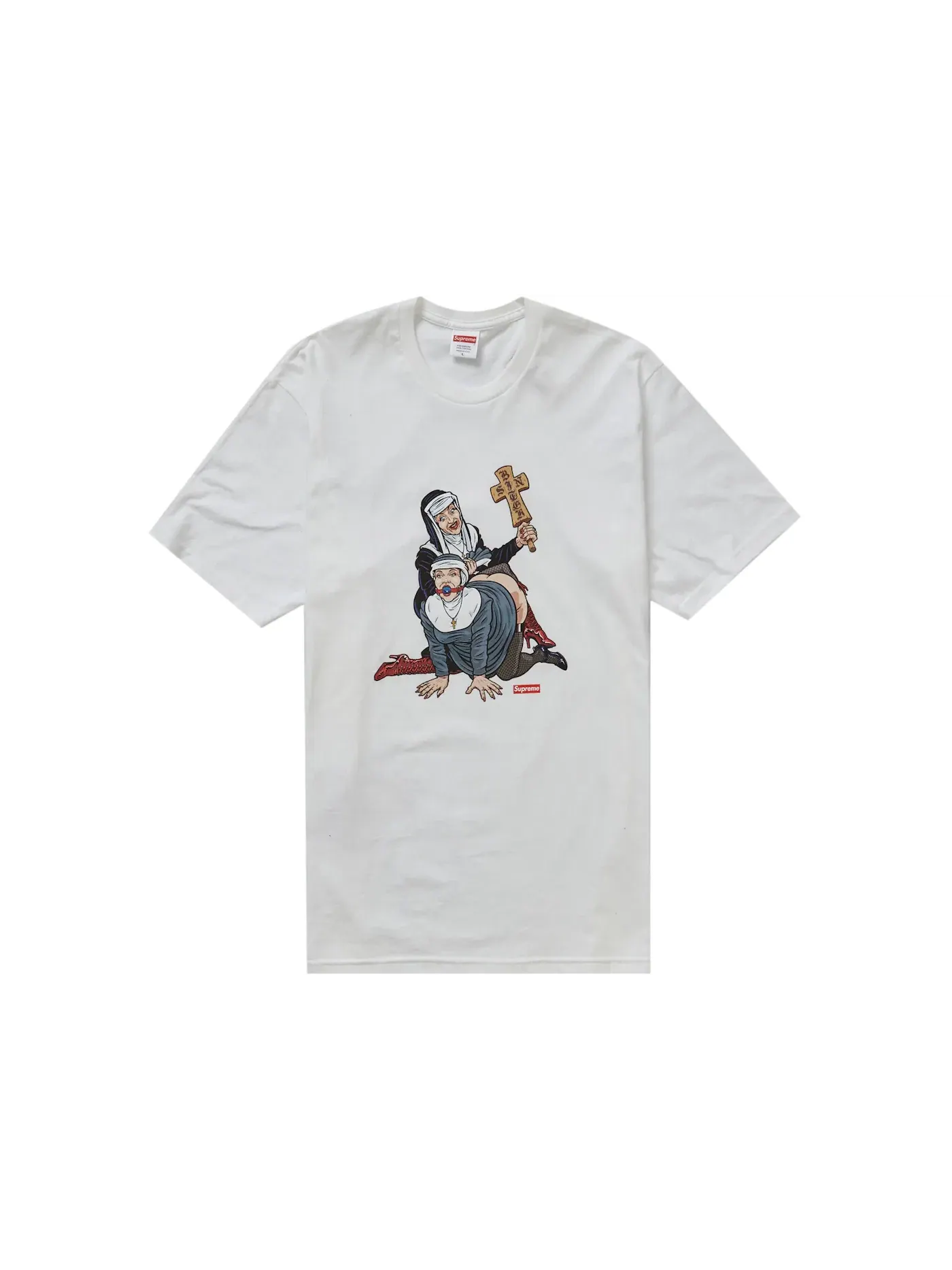 Мужская футболка с принтом Supreme Tee — изображение 1 из 2, белый